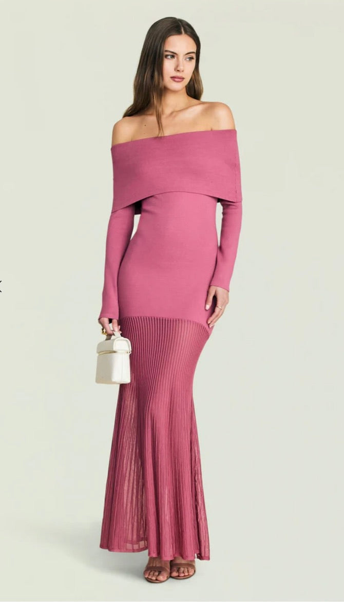 SEROYA Isotta Maxi Dress in Sangria by Sierra Deene