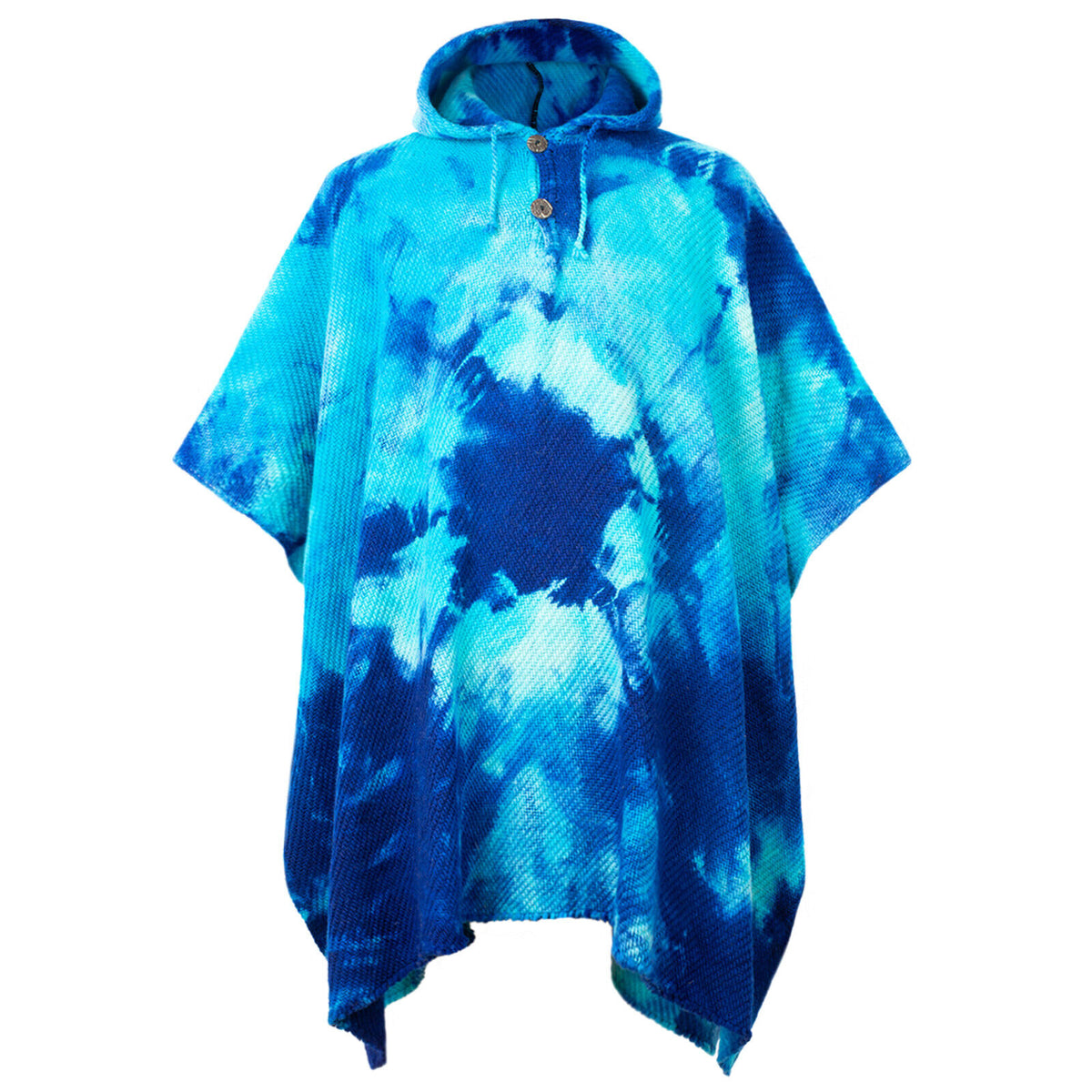 Numbiaranga - Llama Wool Unisex South American Handwoven Hooded Poncho by ECUALAMA