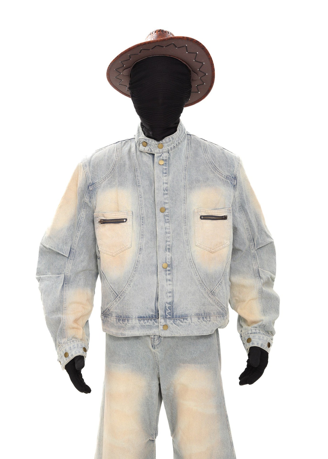 Xculture Curved Denim Jacket by OFFCULTURE