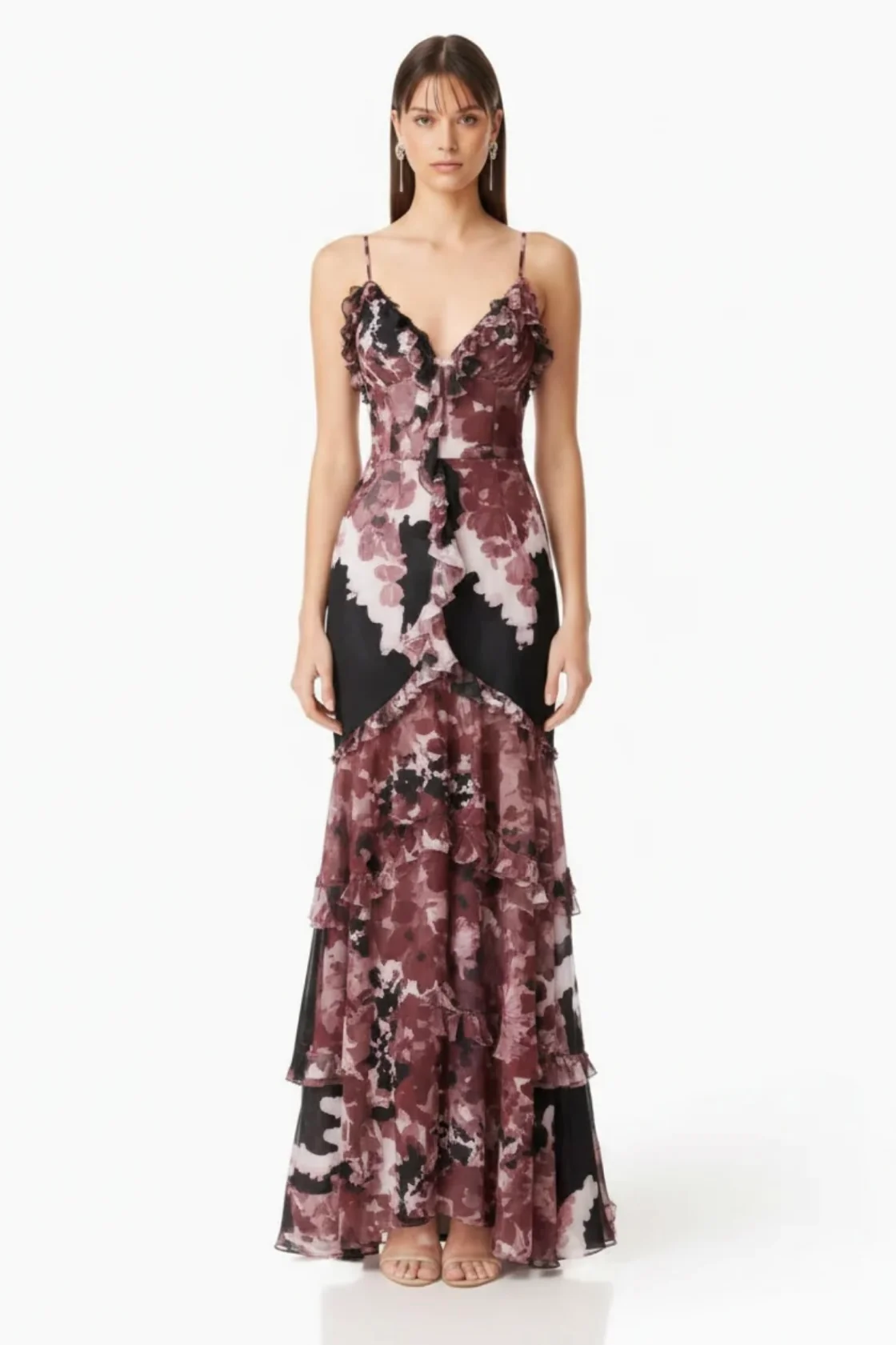 Elliatt Clementina with Ruffle Detailing Maxi Dress by Sierra Deene