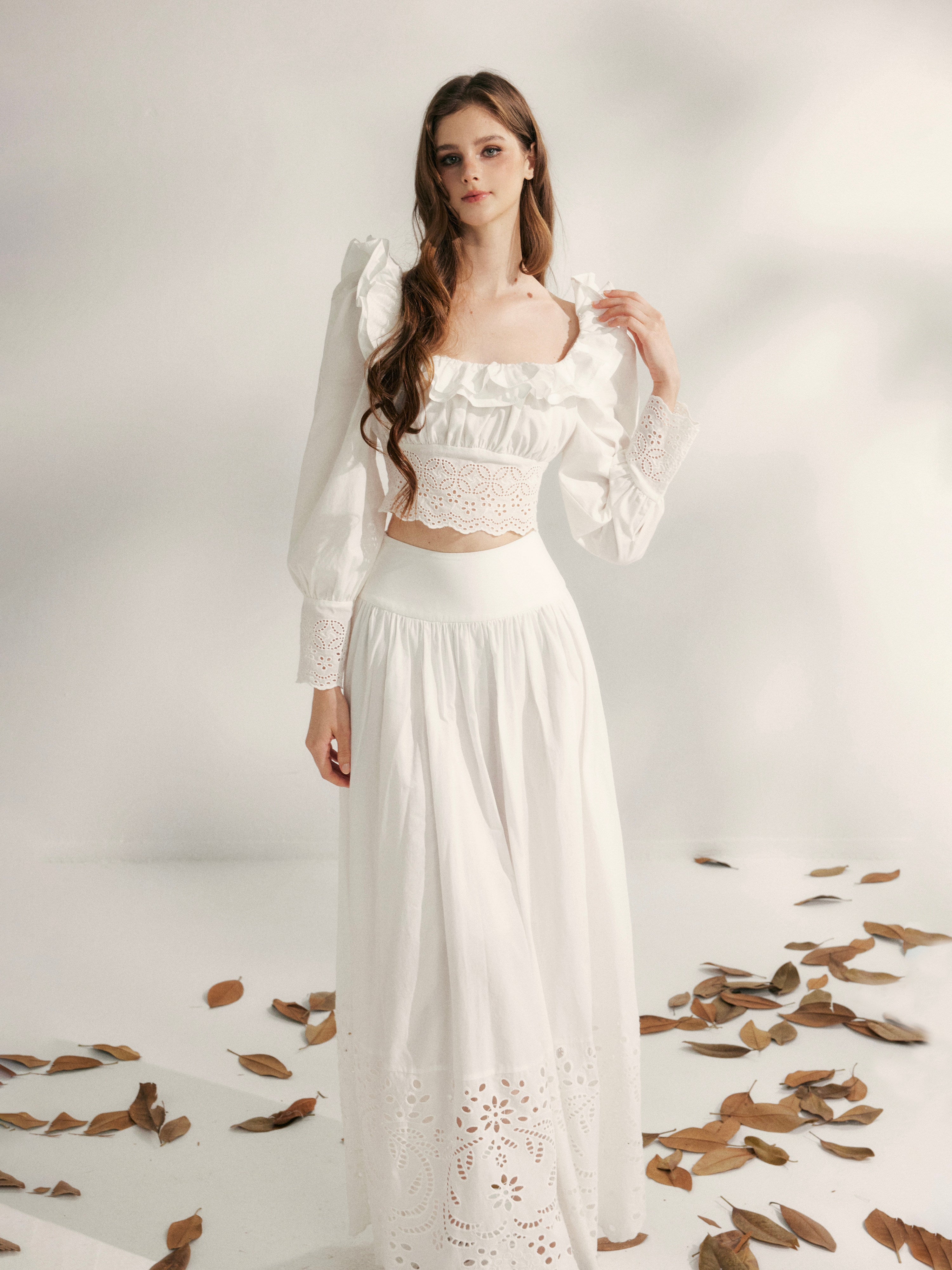Lily of the Valley Embroidered Set - YZZI HE by Land Decora