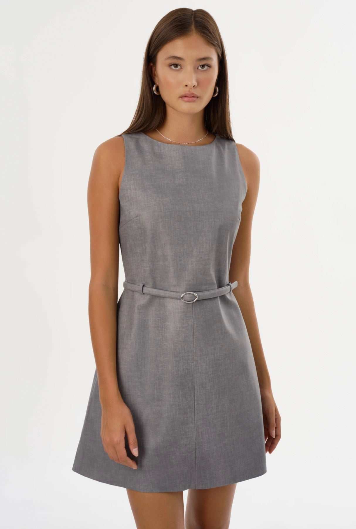 Hilma Leather Shift Dress by Sierra Deene