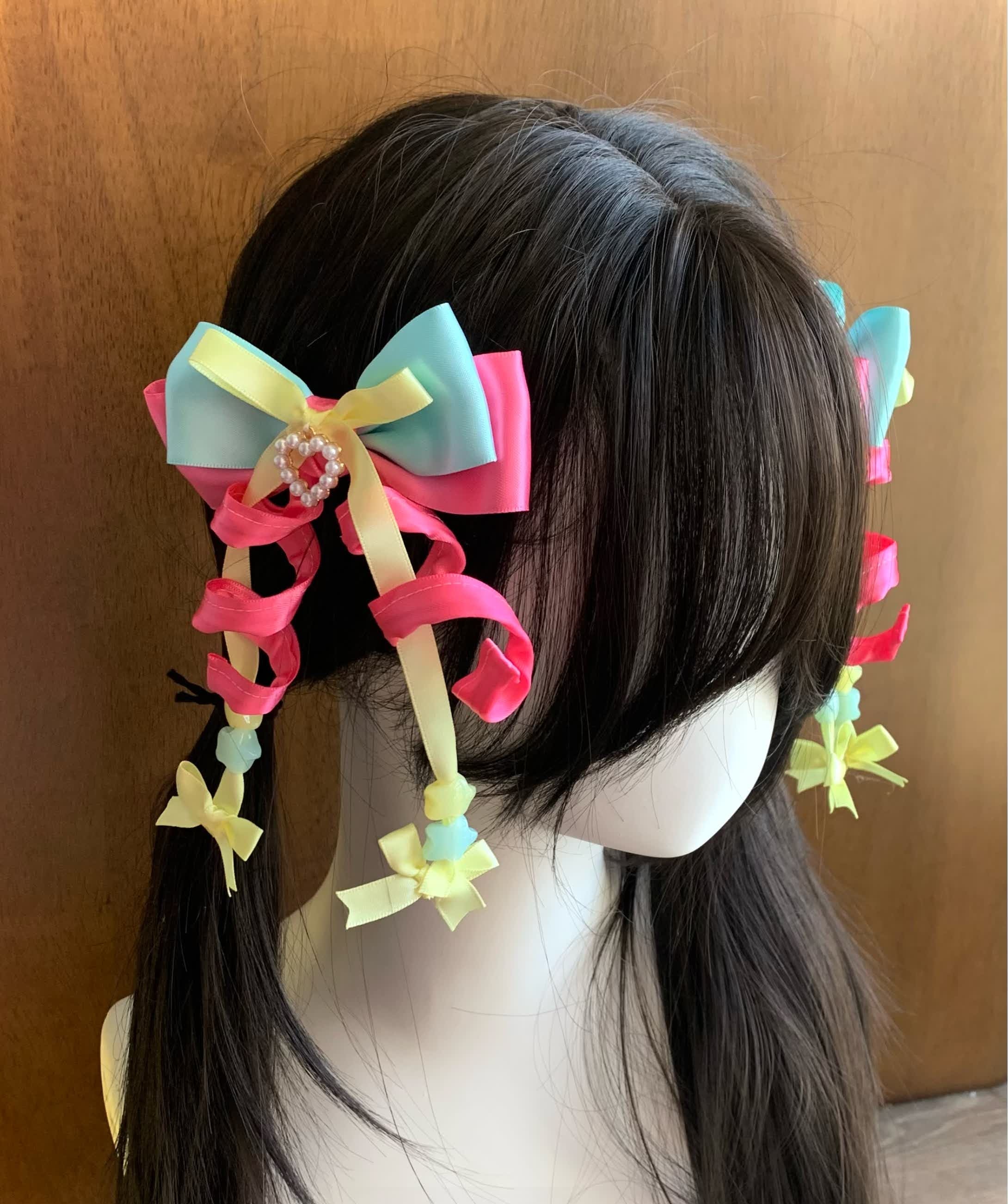 Colorful Star Hair Clips | Decora Kei Kawaii Harajuku Hair Accessories by Land Decora