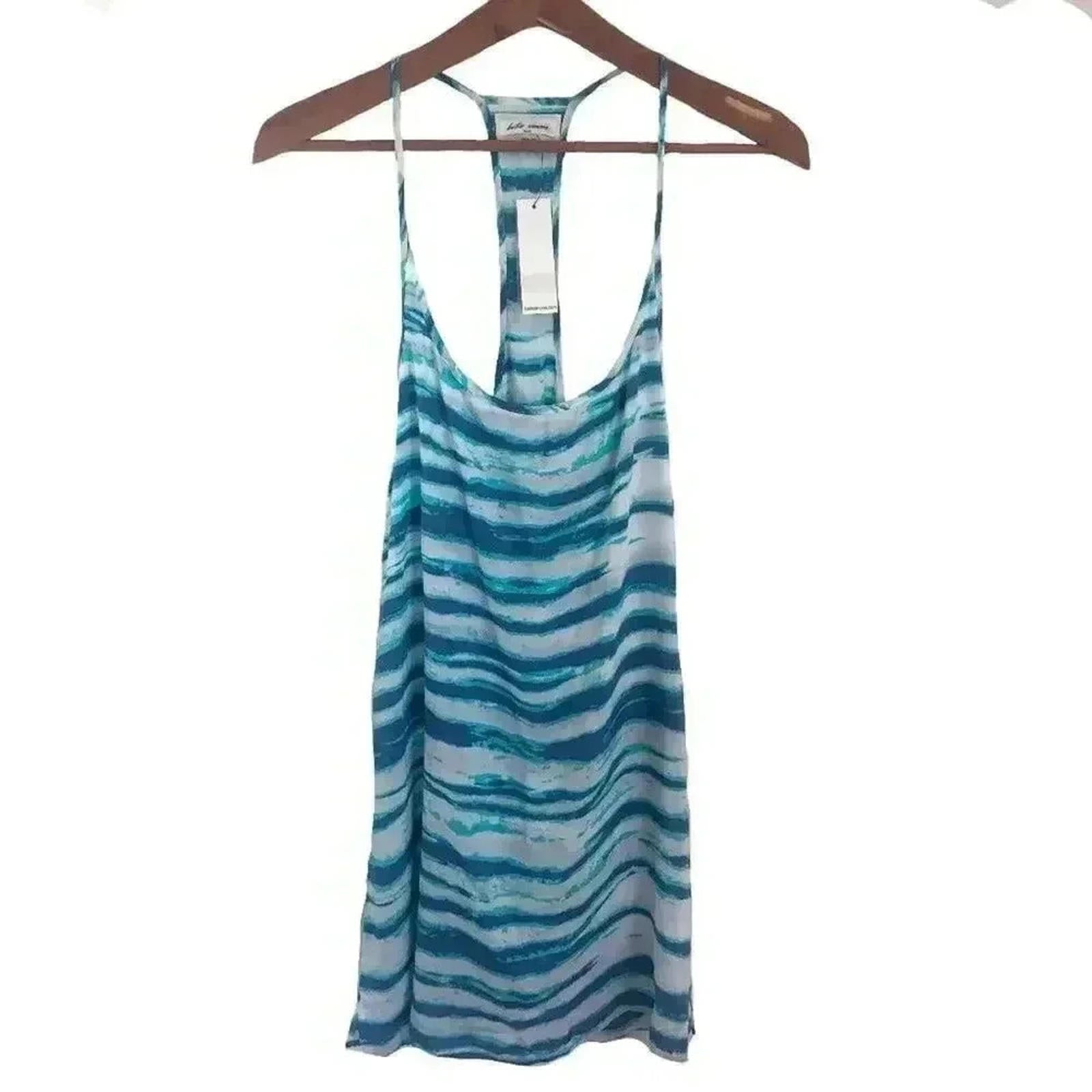 NWT Beto Simone Tank Tunic Dress Tie Dye Tiger Swim Coverup Beach Wome by Hot Girl Secondhand