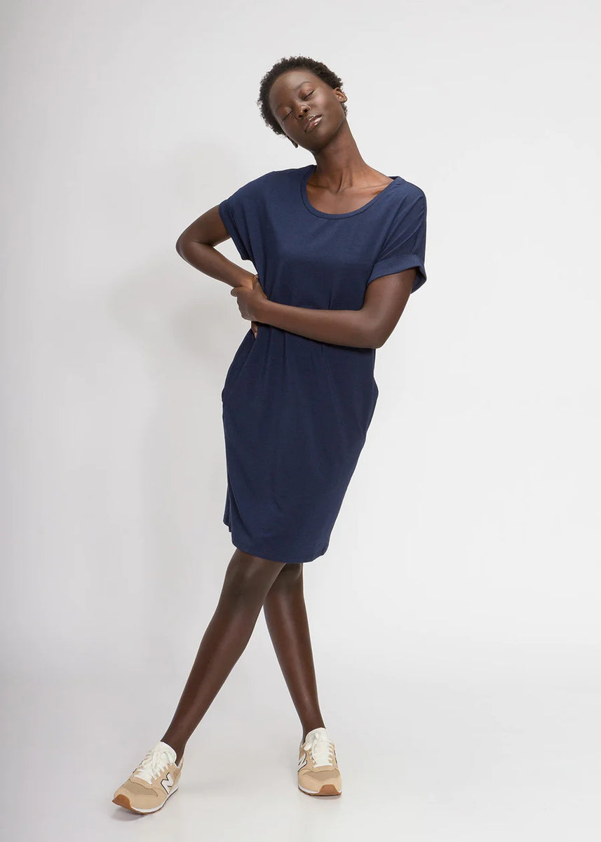 PROTO 101 RELAXED T-SHIRT DRESS WITH POCKETS (MULTIPLE COLORS AVAILABL by RAËLIV