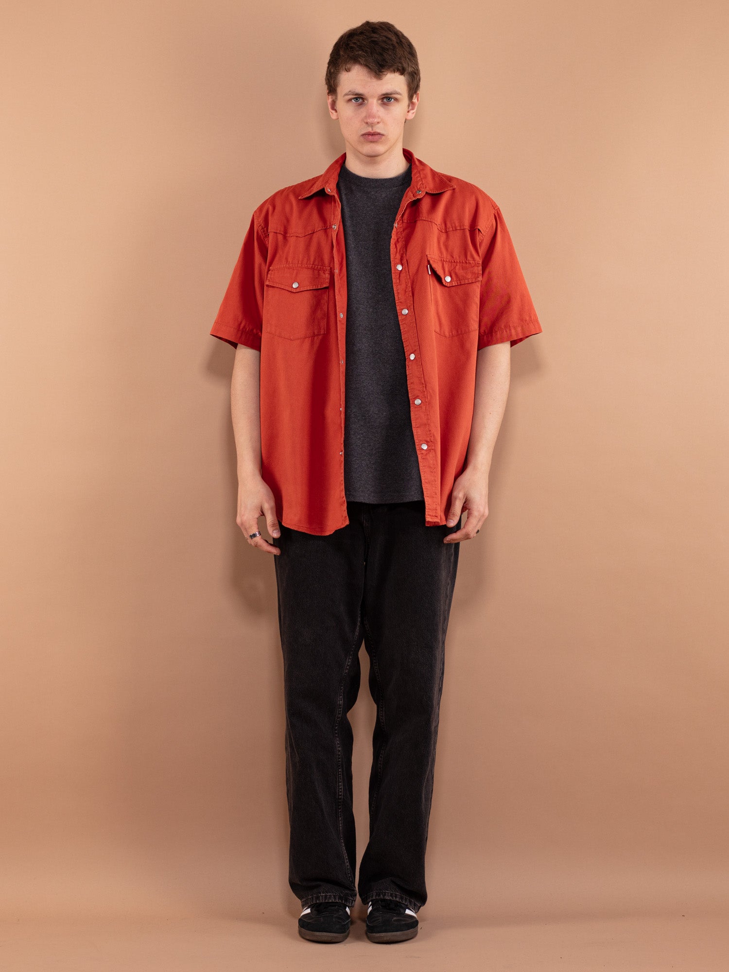 Vintage 90's Men Short Sleeve Shirt by Northern Grip