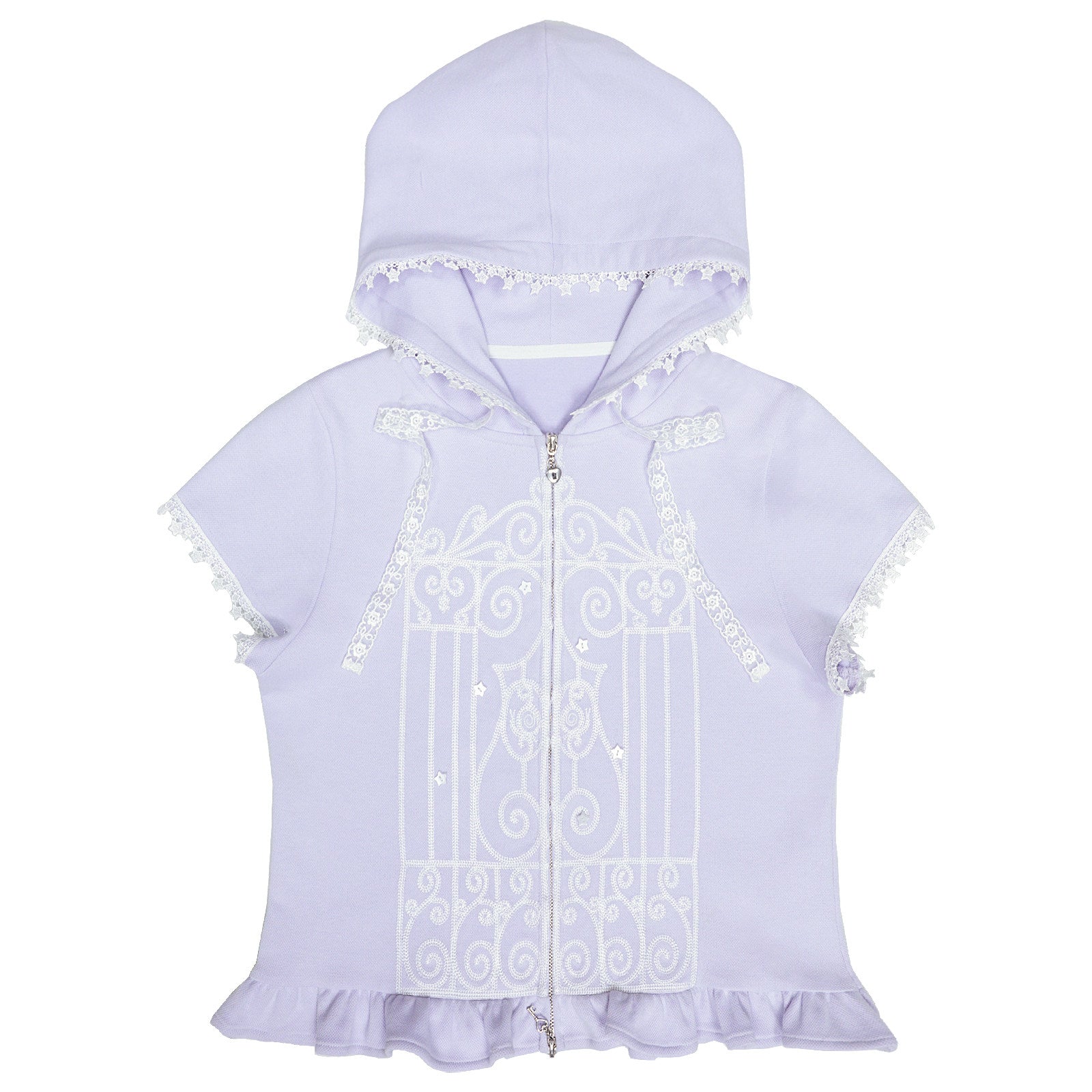 Dreamy Embroidered Hooded Cardigan - Hashtag DDD by Land Decora