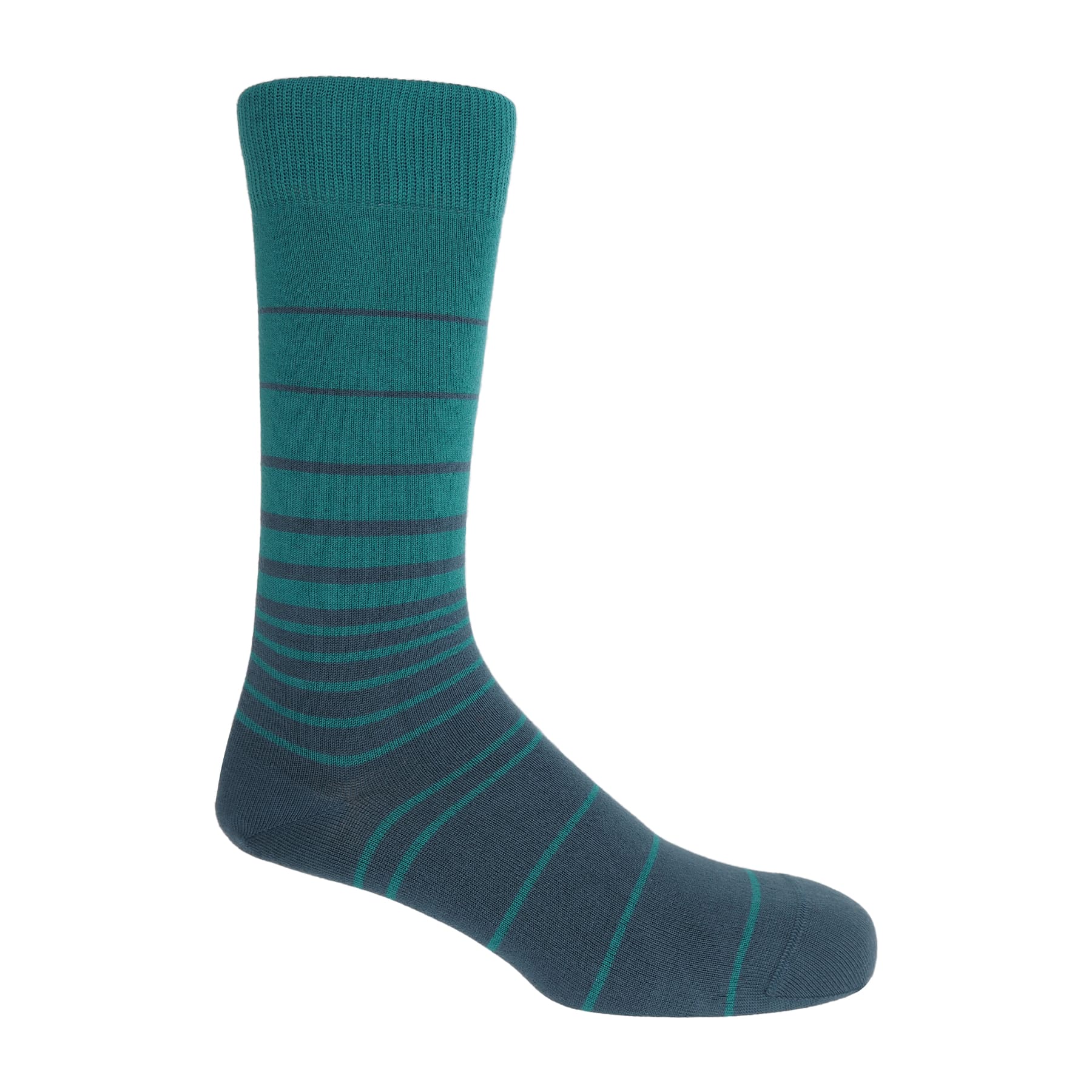 Retro Stripe Men's Socks - Green by Peper Harow