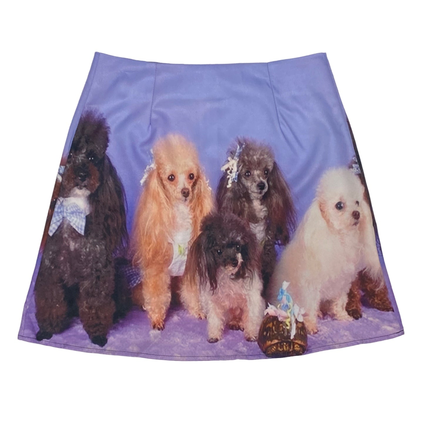 BunnyBunnyGun Harajuku Dog Print Mini Skirt | Kawaii Street Style by Land Decora