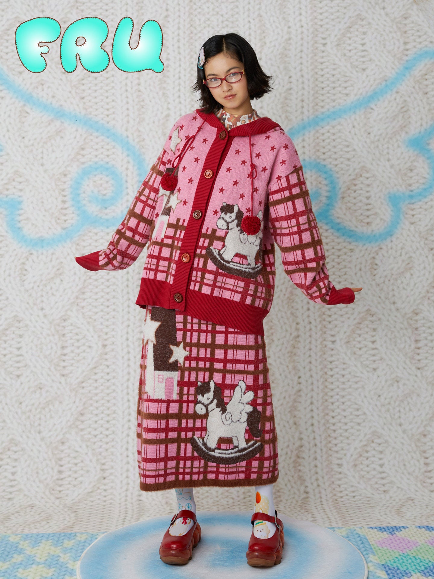 Kawaii Horse Year Knit Set - frufru by Land Decora