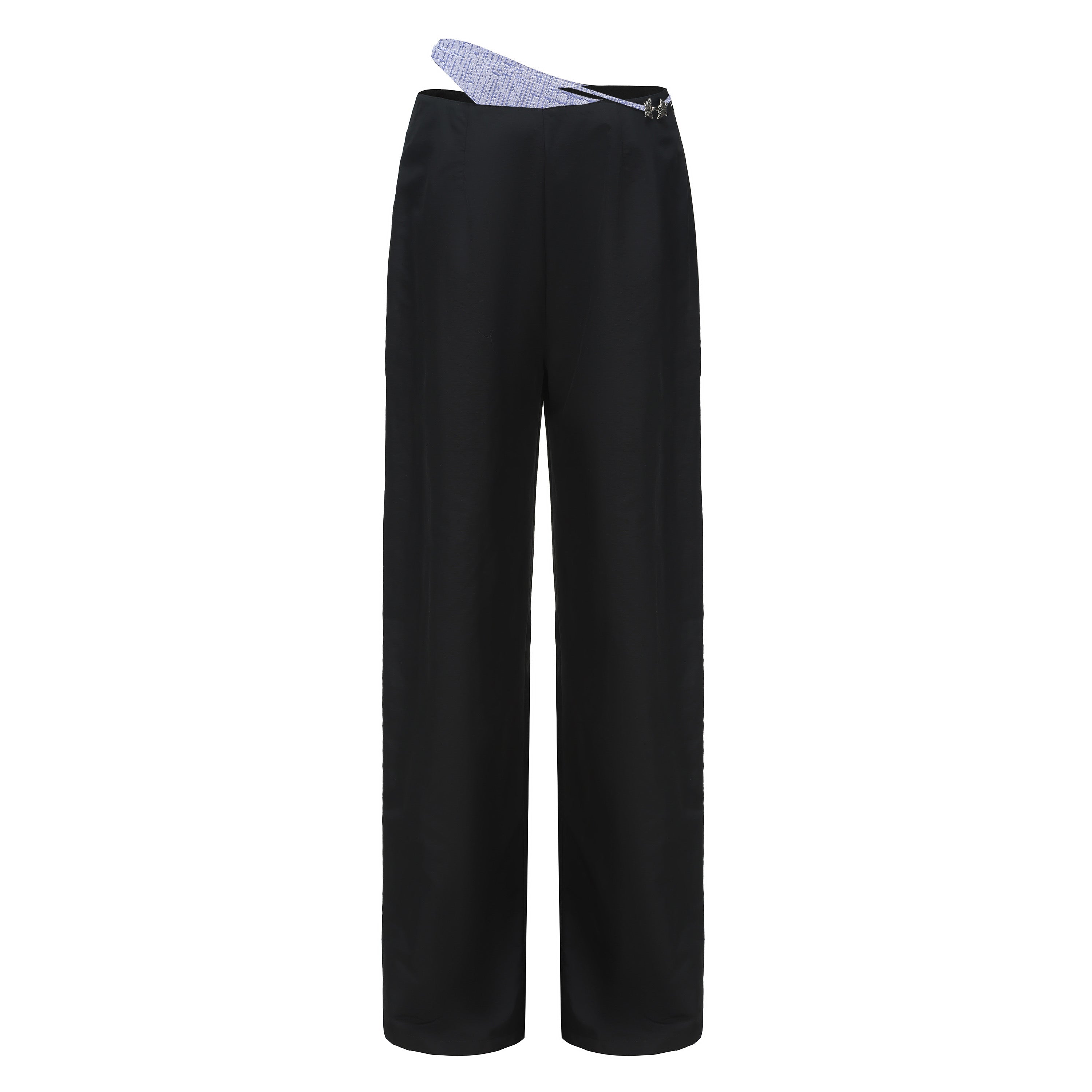 Yu Mid Waist Wide Leg Pants by DAWANG