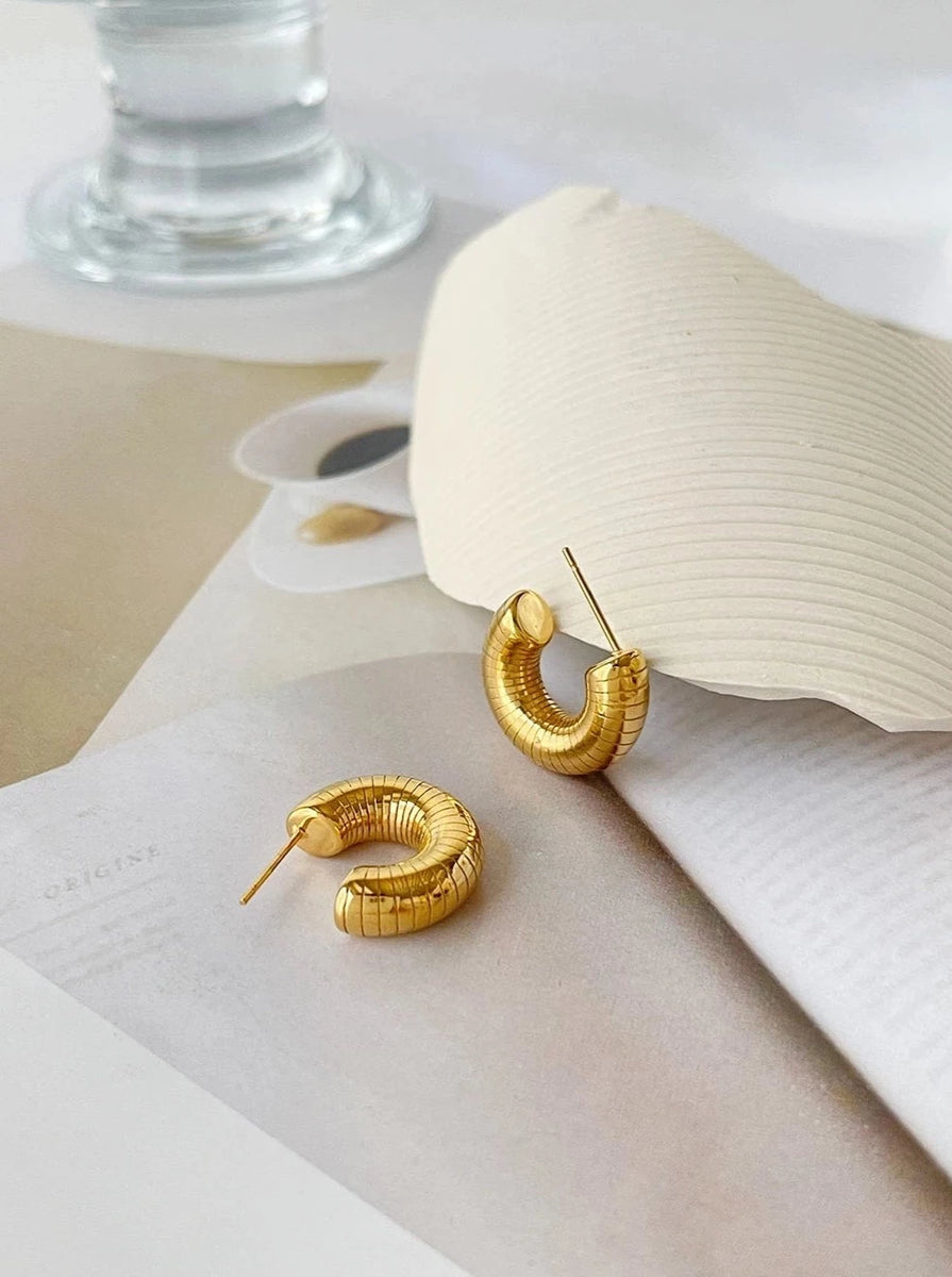 CHARLOTTE EARRINGS (WATERPROOF & 18K GOLD PLATED) - FINAL SALE by RAËLIV
