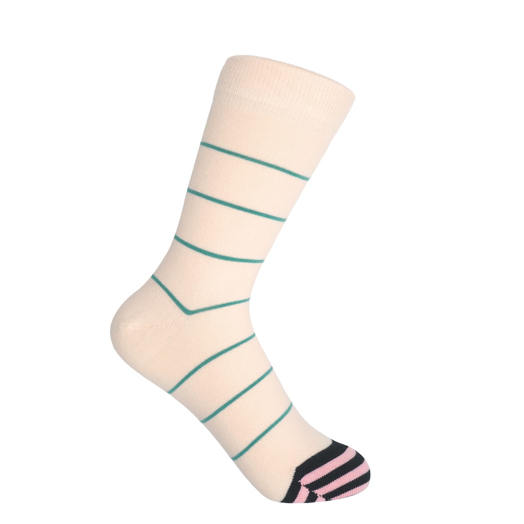Thin Stripe Women's Socks - Cream by Peper Harow