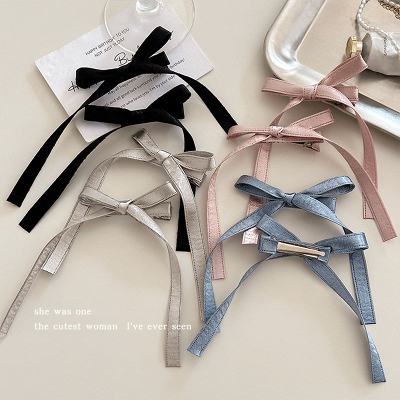 Kawaii Bow Ribbon Hair Clip by Land Decora