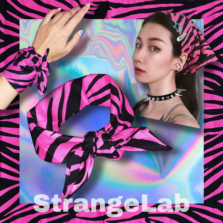 Harajuku Kerchief West Coast Style Bandana – Cotton Multi-Way Scarf | STRANGELAB by Land Decora
