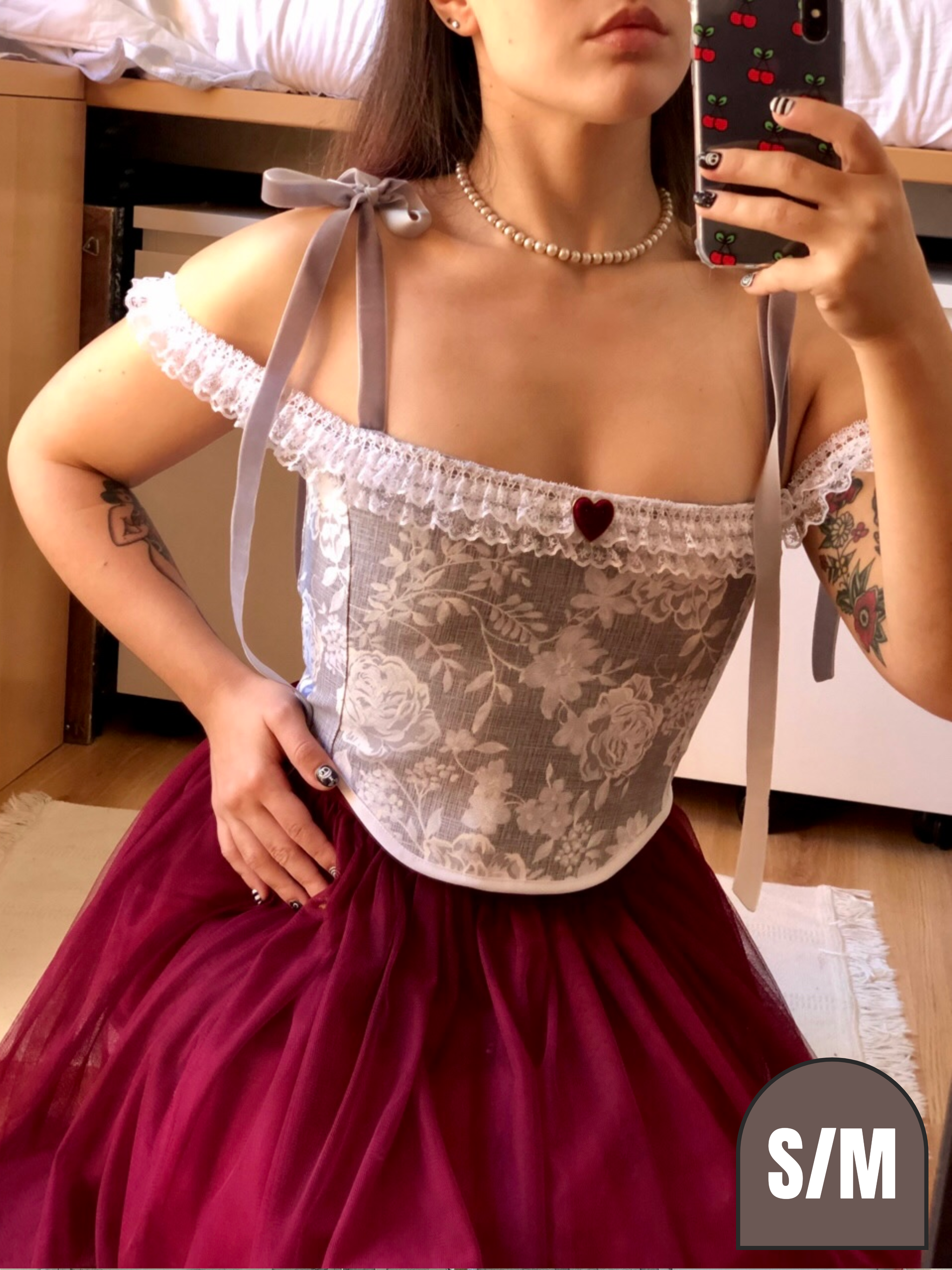 Queen Of Hearts Soft Corset (Older design) by Emjota Studio