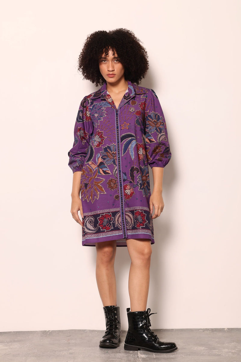 PURPLE SPARKLE AVA DRESS by Maude Vivante