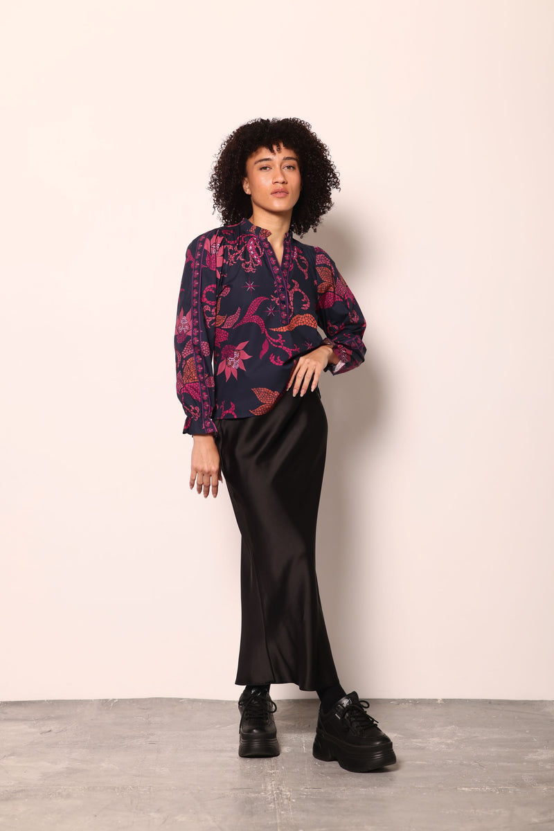 MIDNIGHT MOSAIC ASHLEY TOP by Maude Vivante