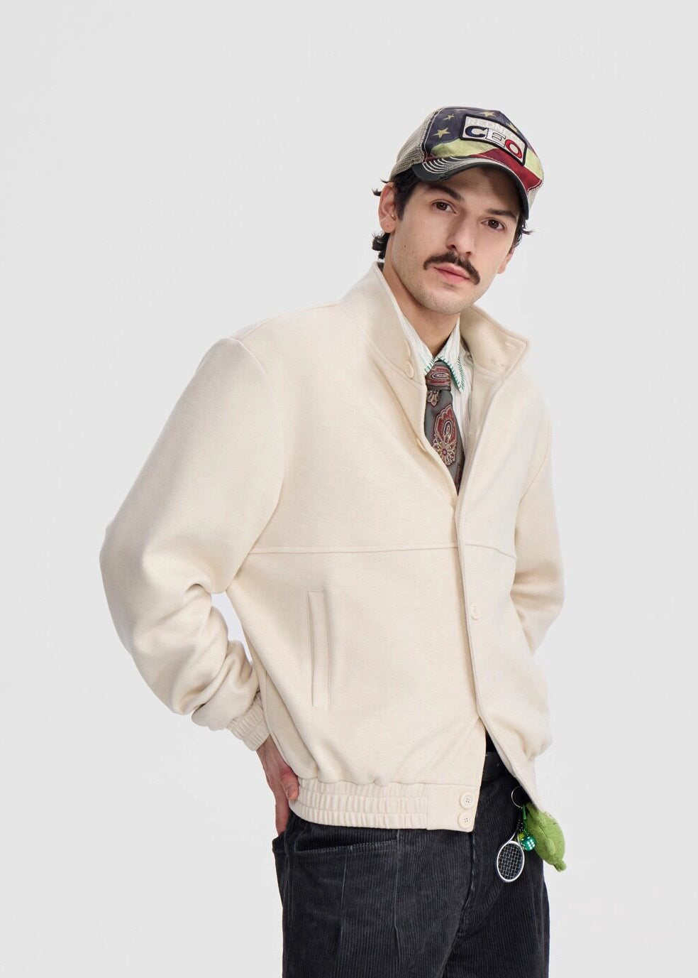 Script-X Stand Collar Jacket by OFFCULTURE