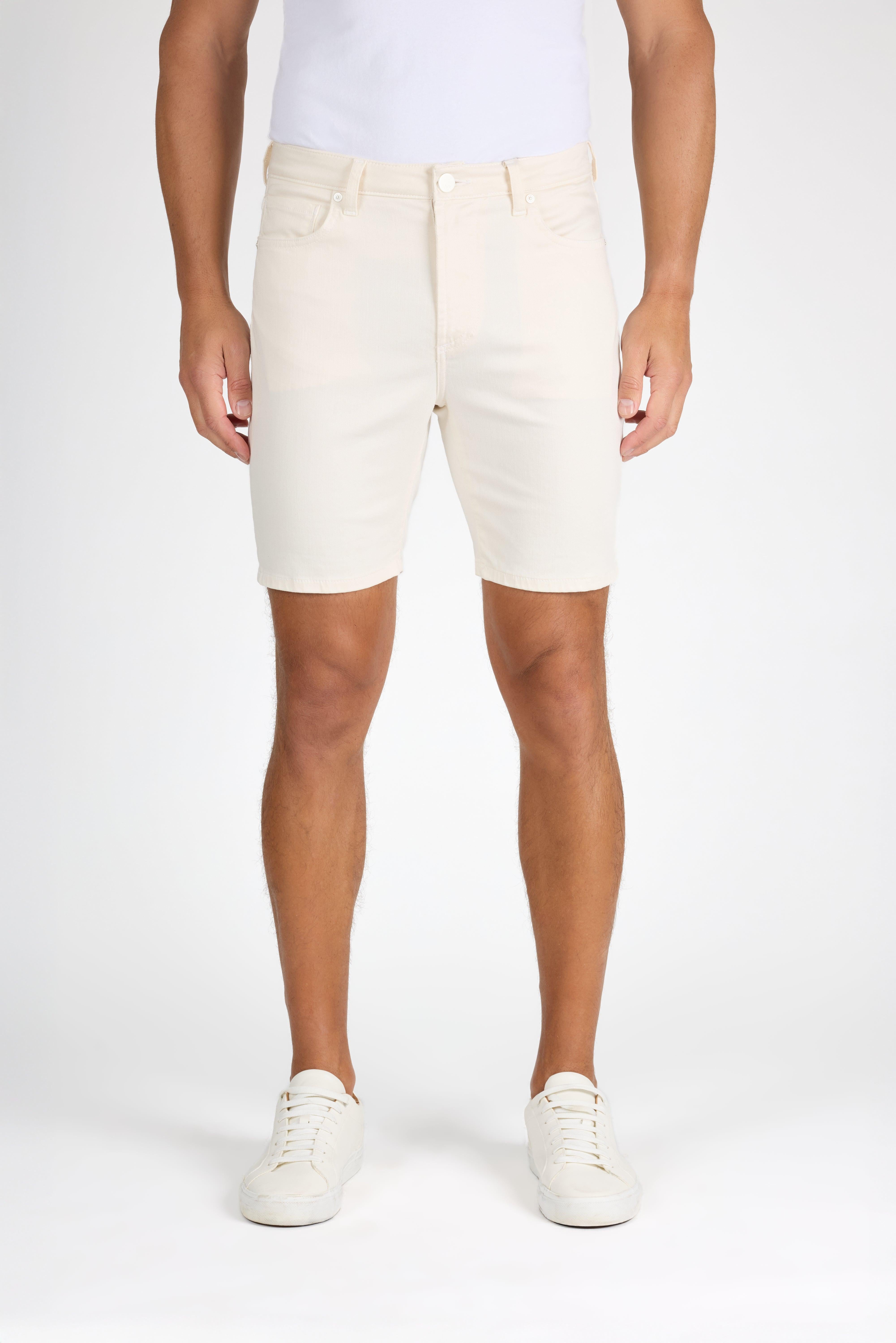 Brando Short Vintage Blanc Stretch Jean Short by MONFRERE