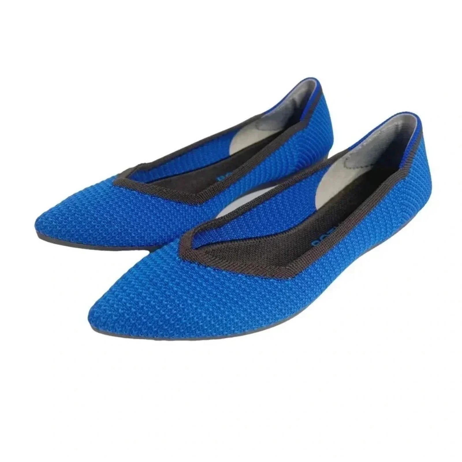 Rothy's Limited Edition The Point Lazuli Blue Knit Pointed Toe Flat Si by Hot Girl Secondhand