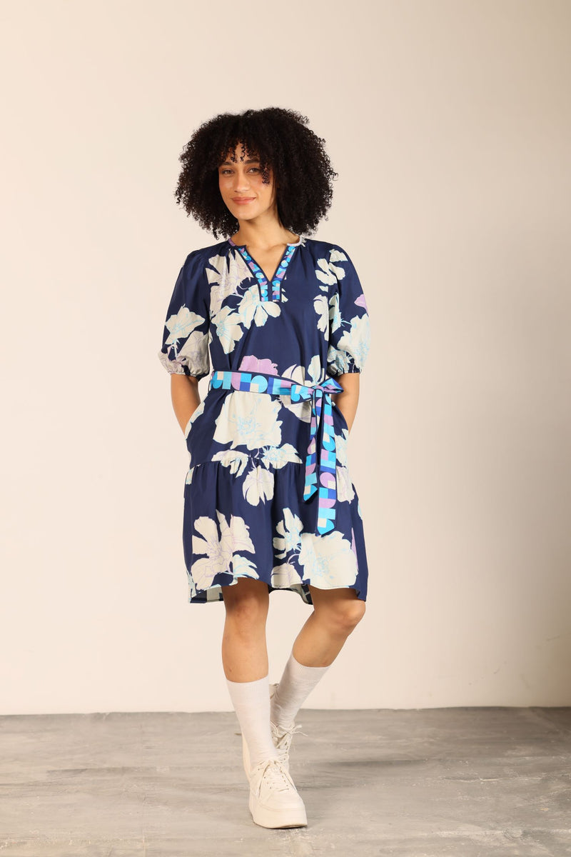 INK FLORALS GWEN DRESS by Maude Vivante
