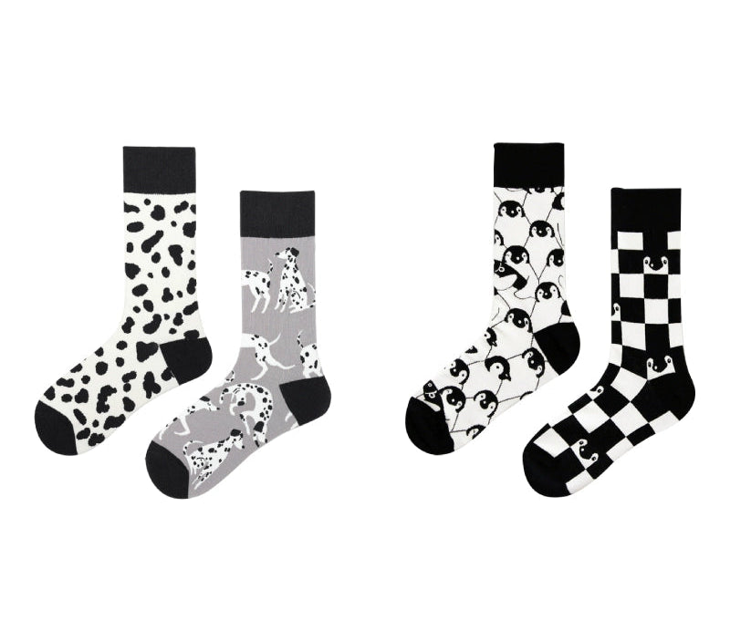 Decora Kei Mismatched Socks Polar Animal by Land Decora