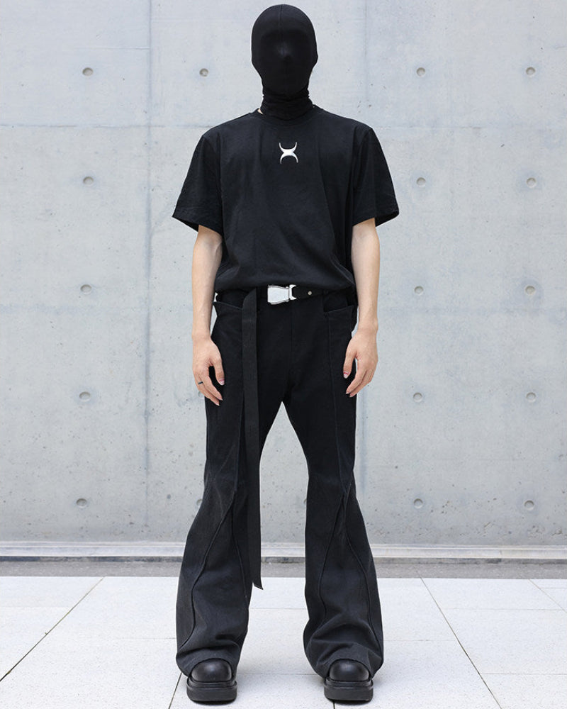 Anti-Joint Washed Flare Jeans by OFFCULTURE