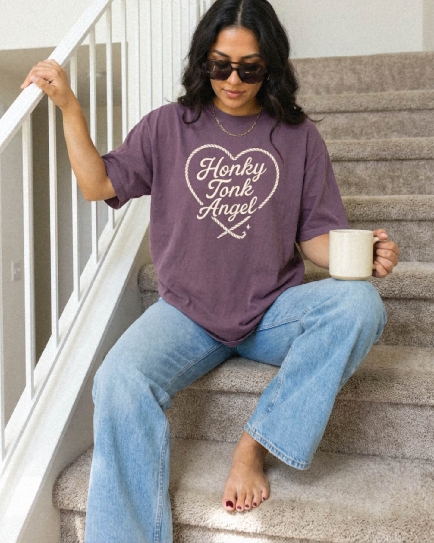 Honky Tonk Angel T-Shirt by DILLO Outfitters