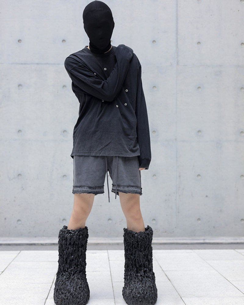 Washed Gradient Dark Longsleeve Tee by OFFCULTURE