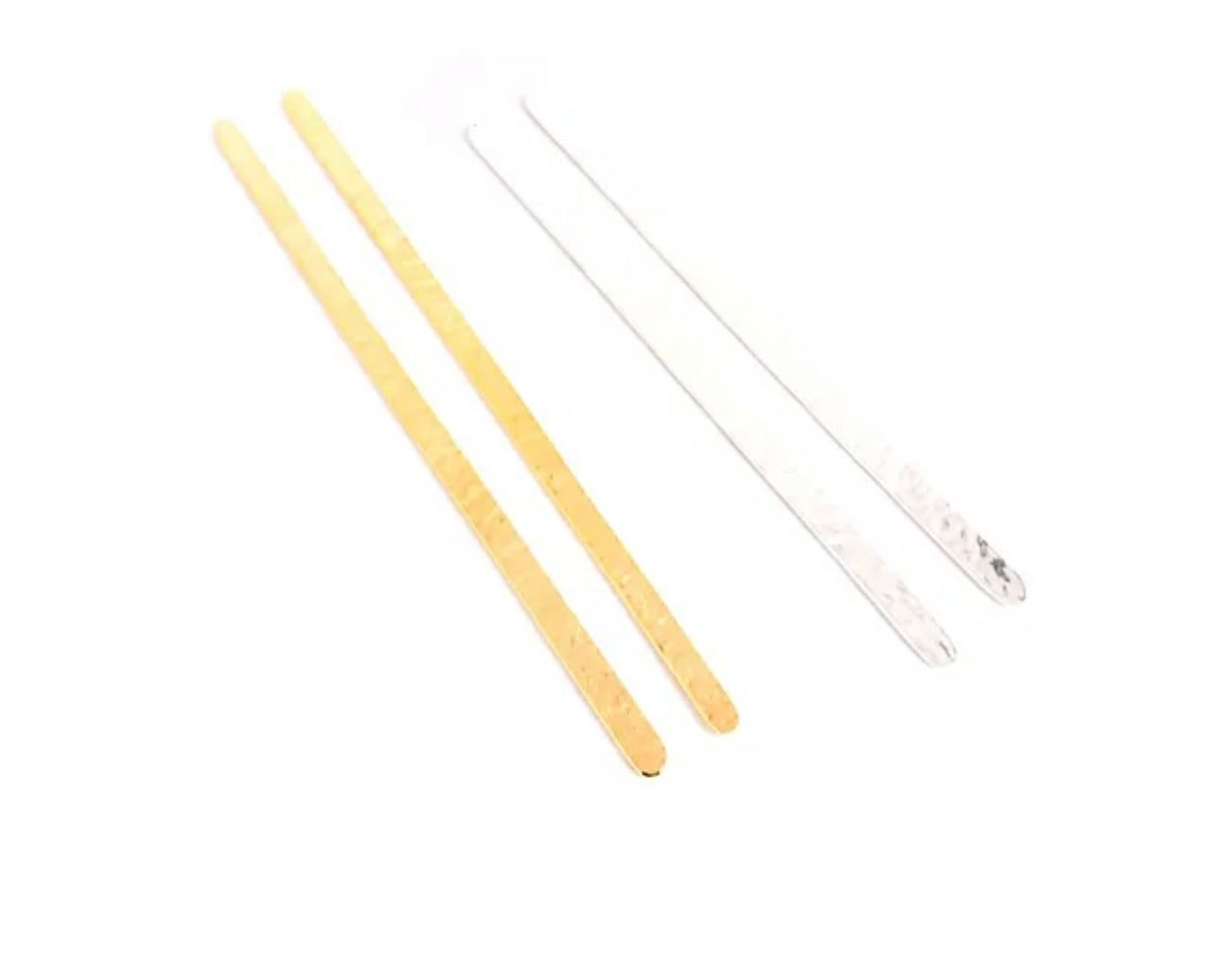 Gold and Silver Leaf Foil Hair Sticks by Sierra Deene