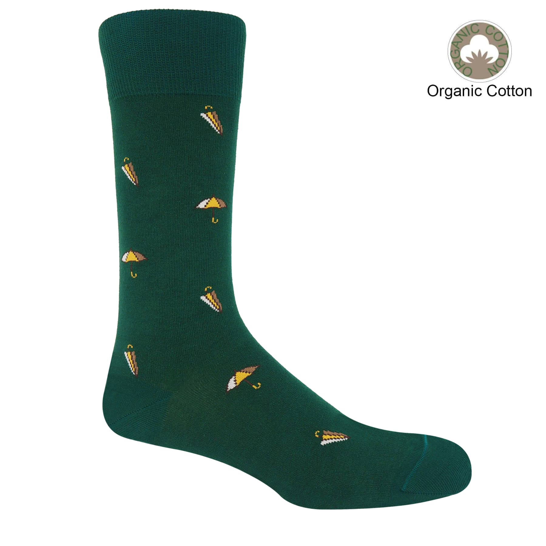 Umbrella Men's Socks - Green by Peper Harow