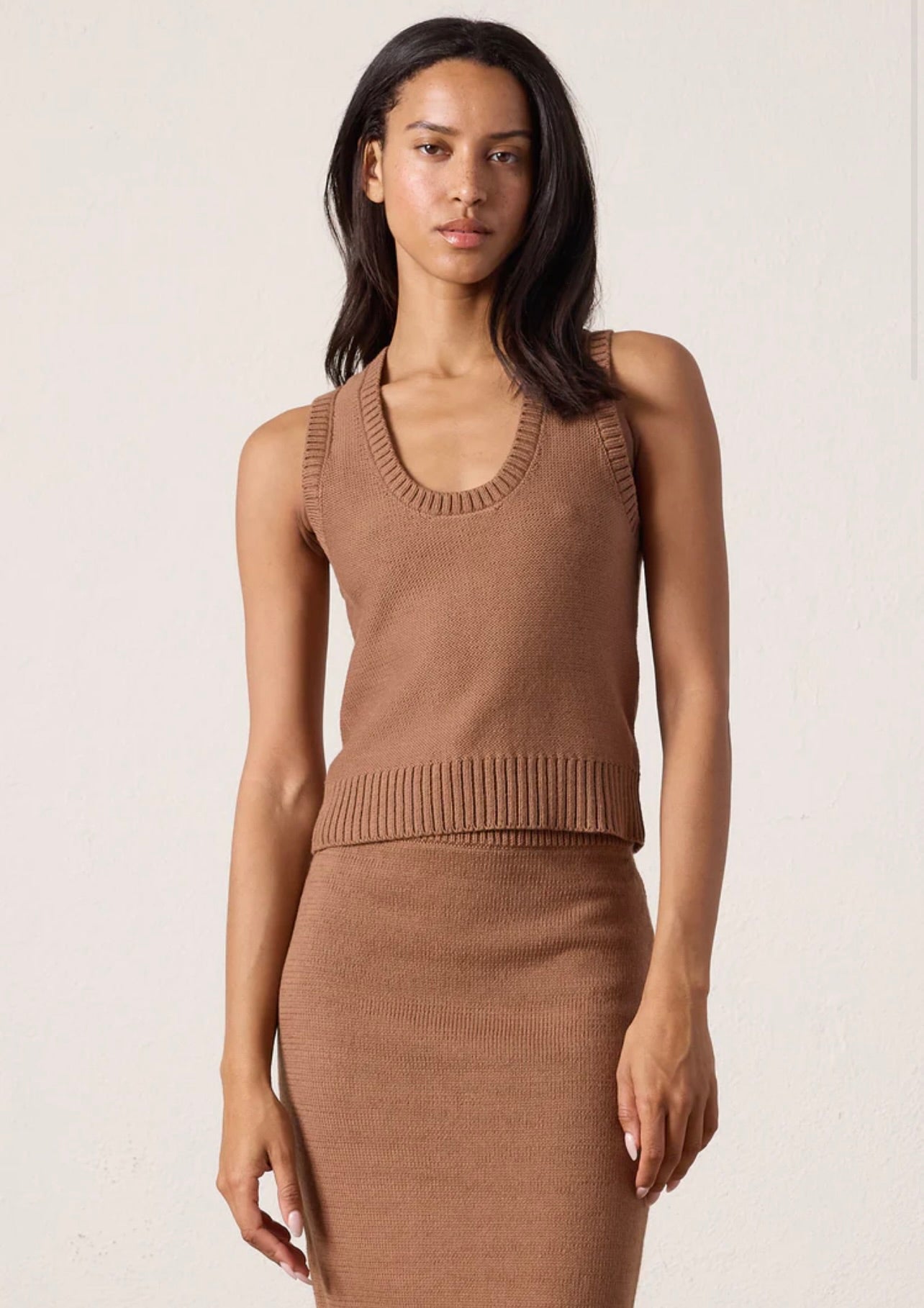 Valeria Cotton Sweater Tank by Sierra Deene