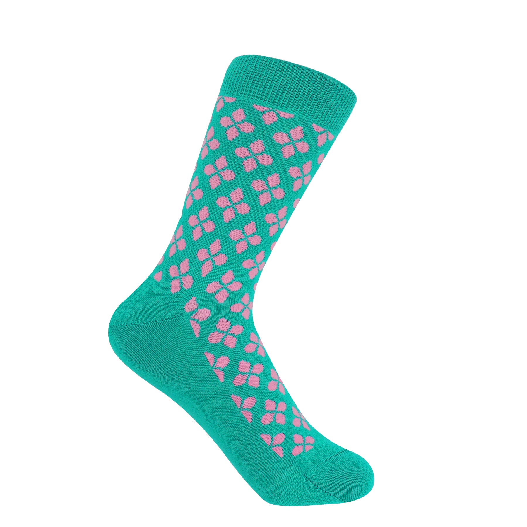 Clover Women's Socks - Teal by Peper Harow
