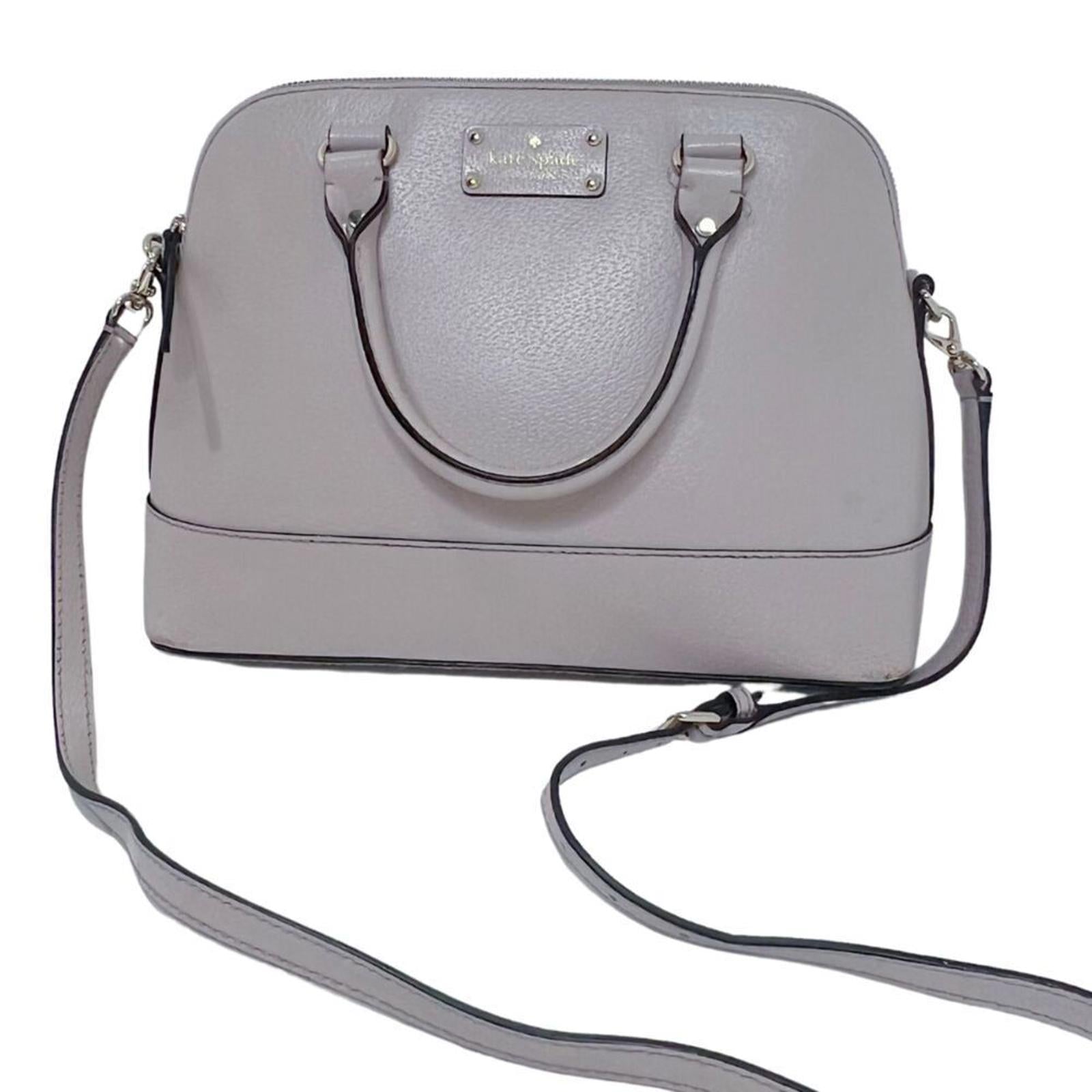 Kate Spade Rachelle Wellesly Light Taupe Cream Leather Structured Shou by Hot Girl Secondhand