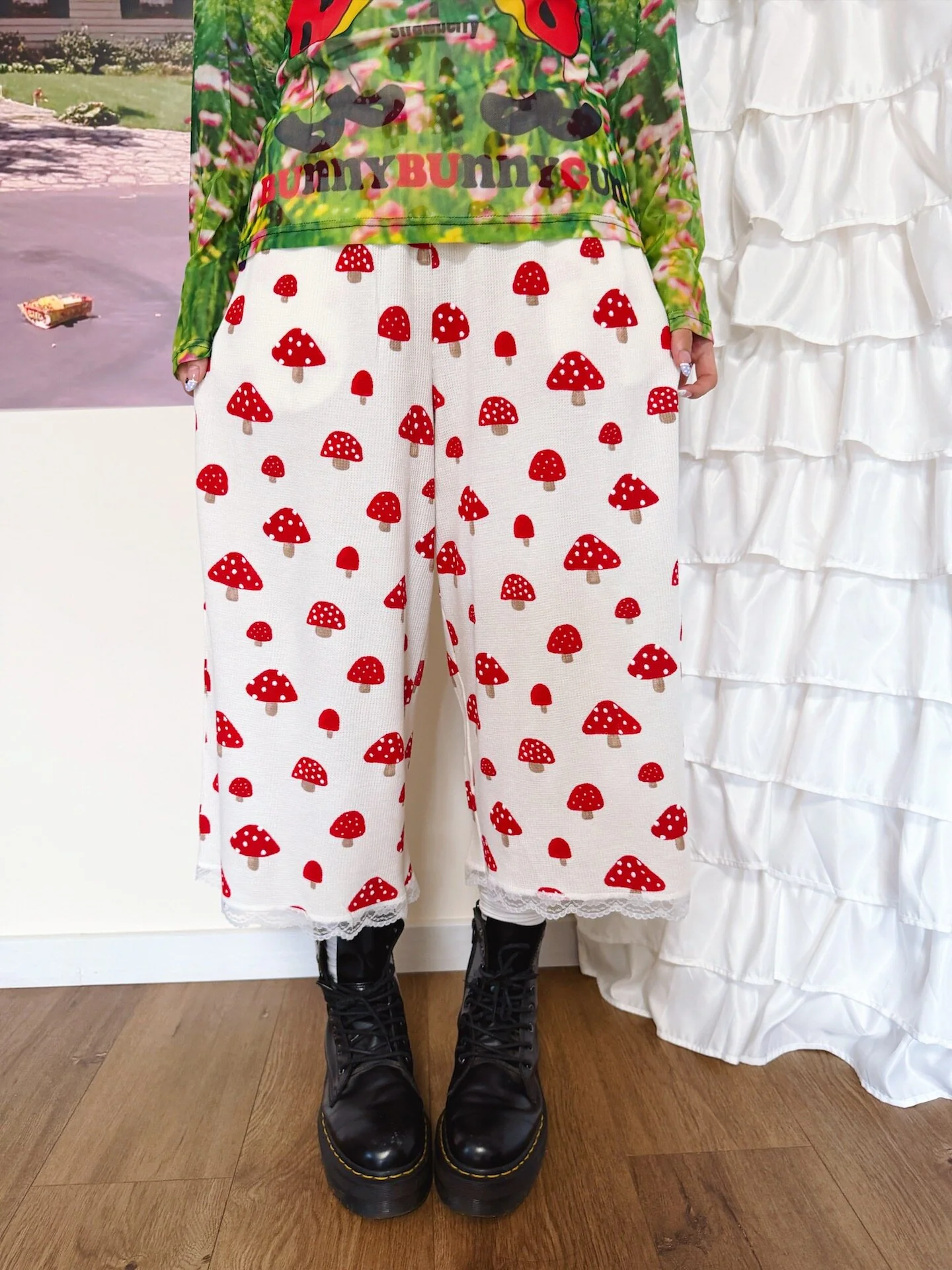 Kawaii Capri Pants - bunnybunnygun by Land Decora