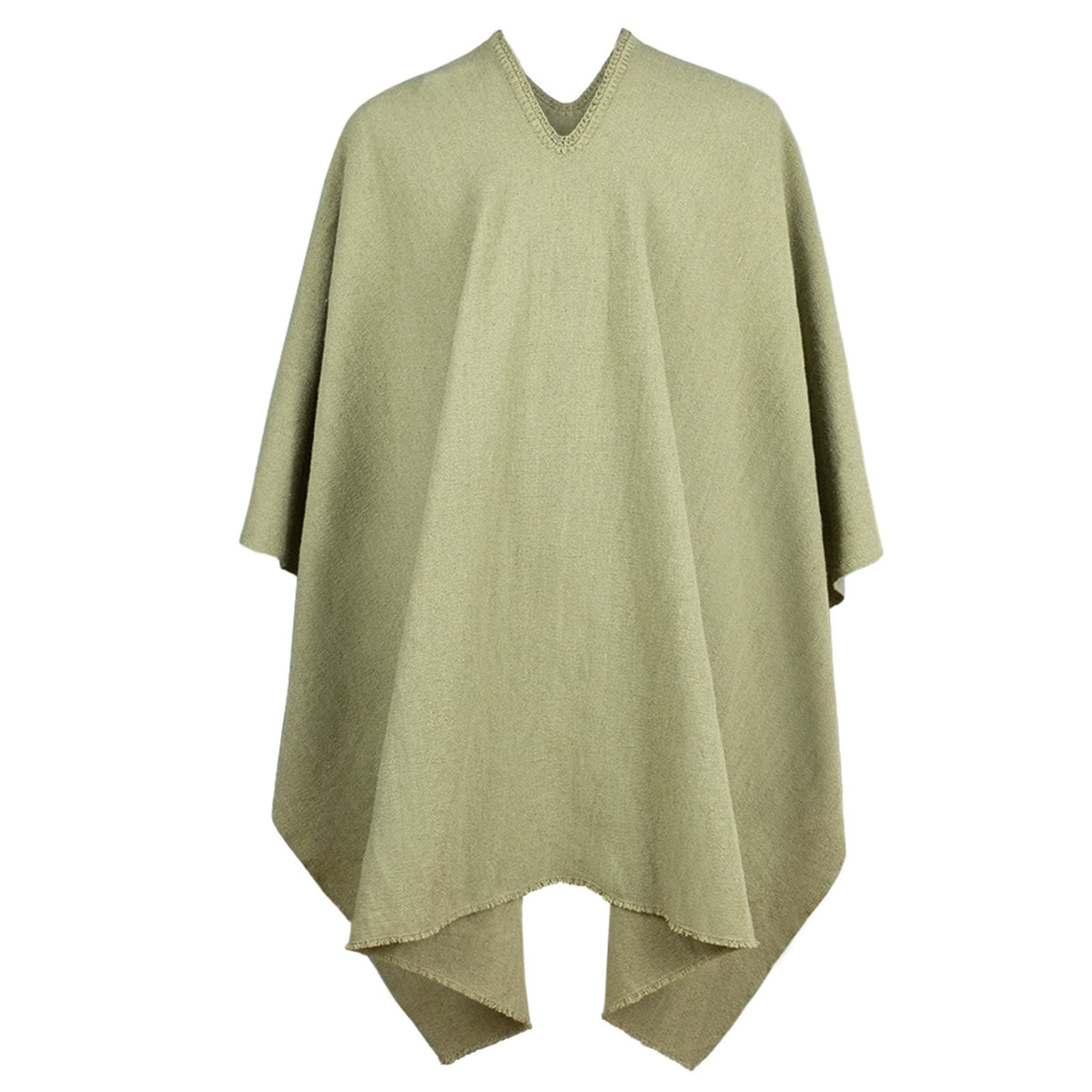Kawsay Poncho – 100% Llama Wool, Handwoven in Ecuador (Unisex) by ECUALAMA