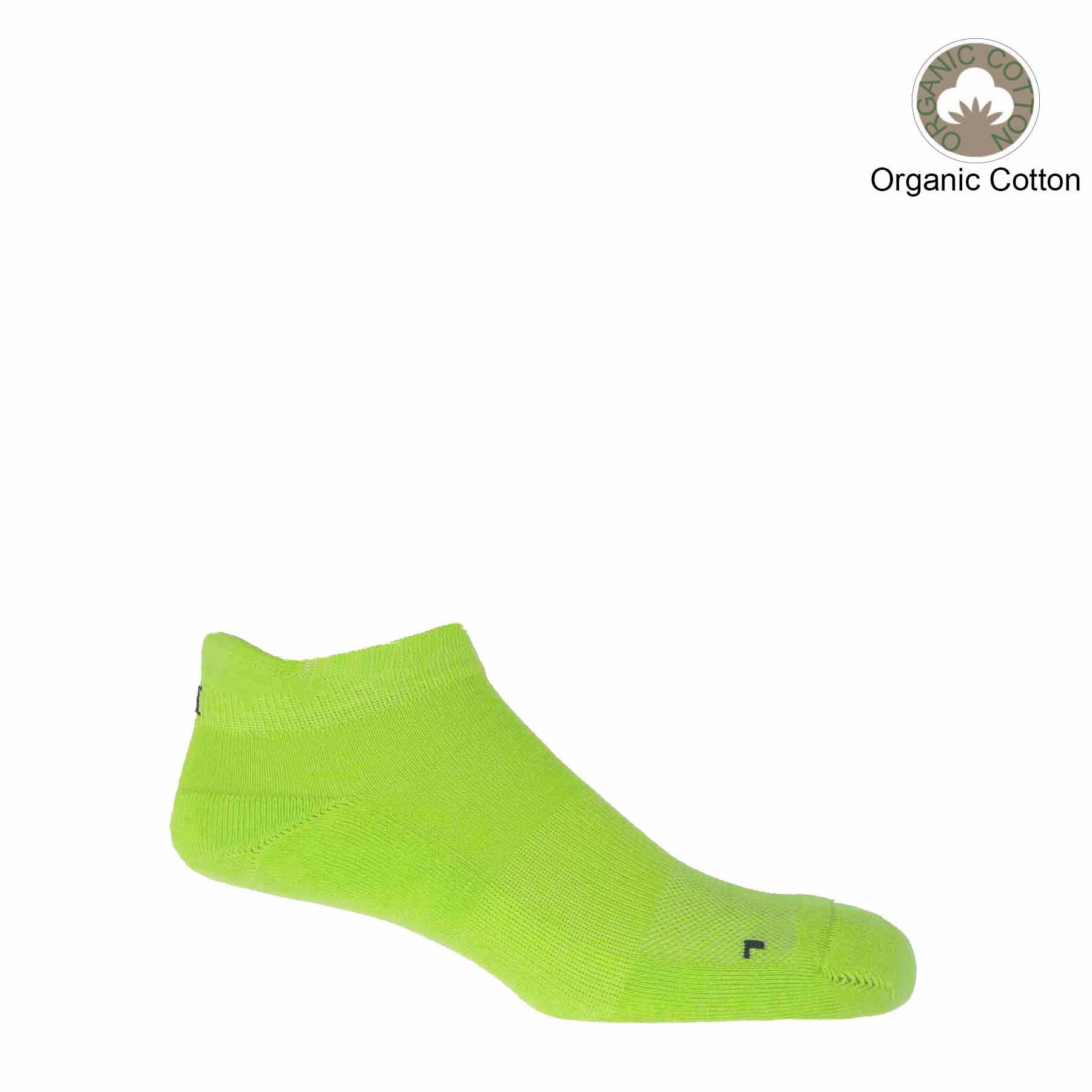 Organic Men's Trainer Sport Socks - Neon by Peper Harow