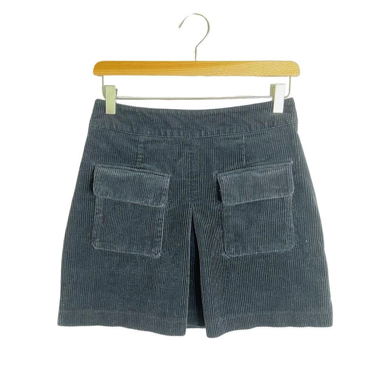 BDG Urban Outfitters Black Corduroy Mini Skirt Pockets Size S by Hot Girl Secondhand