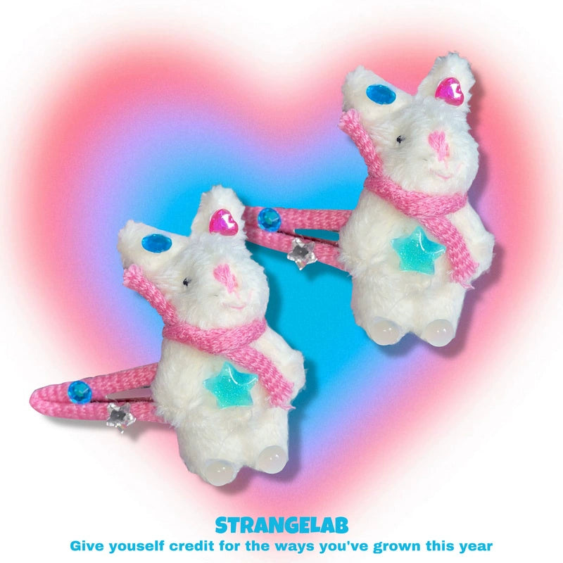 Strangelab Decora Plush Bunny Hair Clip by Land Decora
