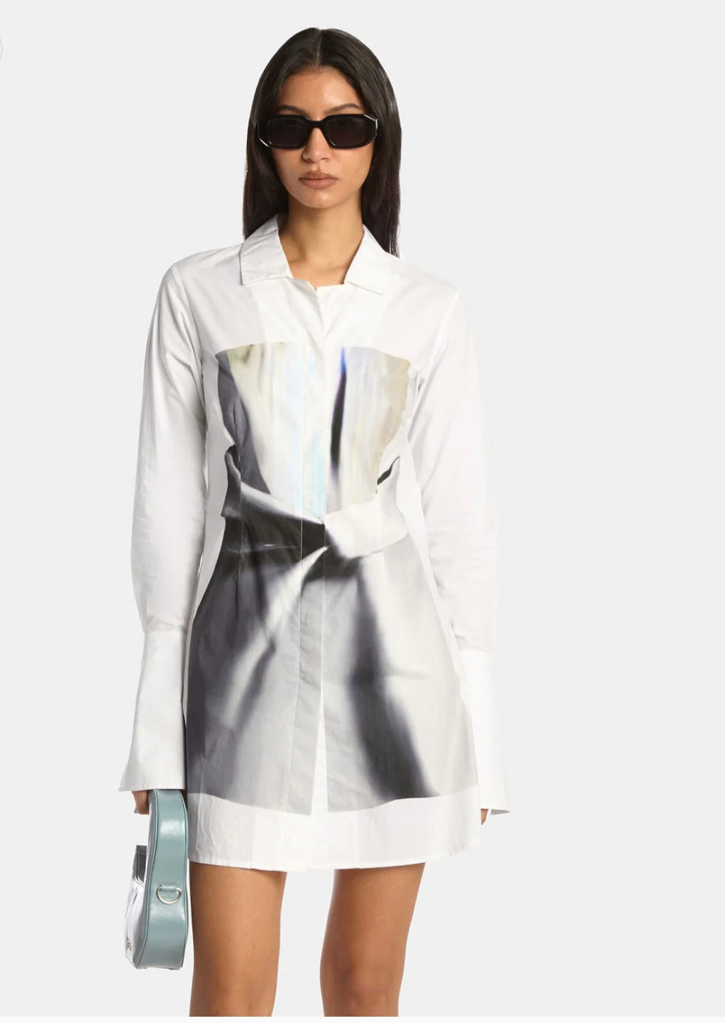 Kate Barton Illusion Print Button Down Dress by Sierra Deene