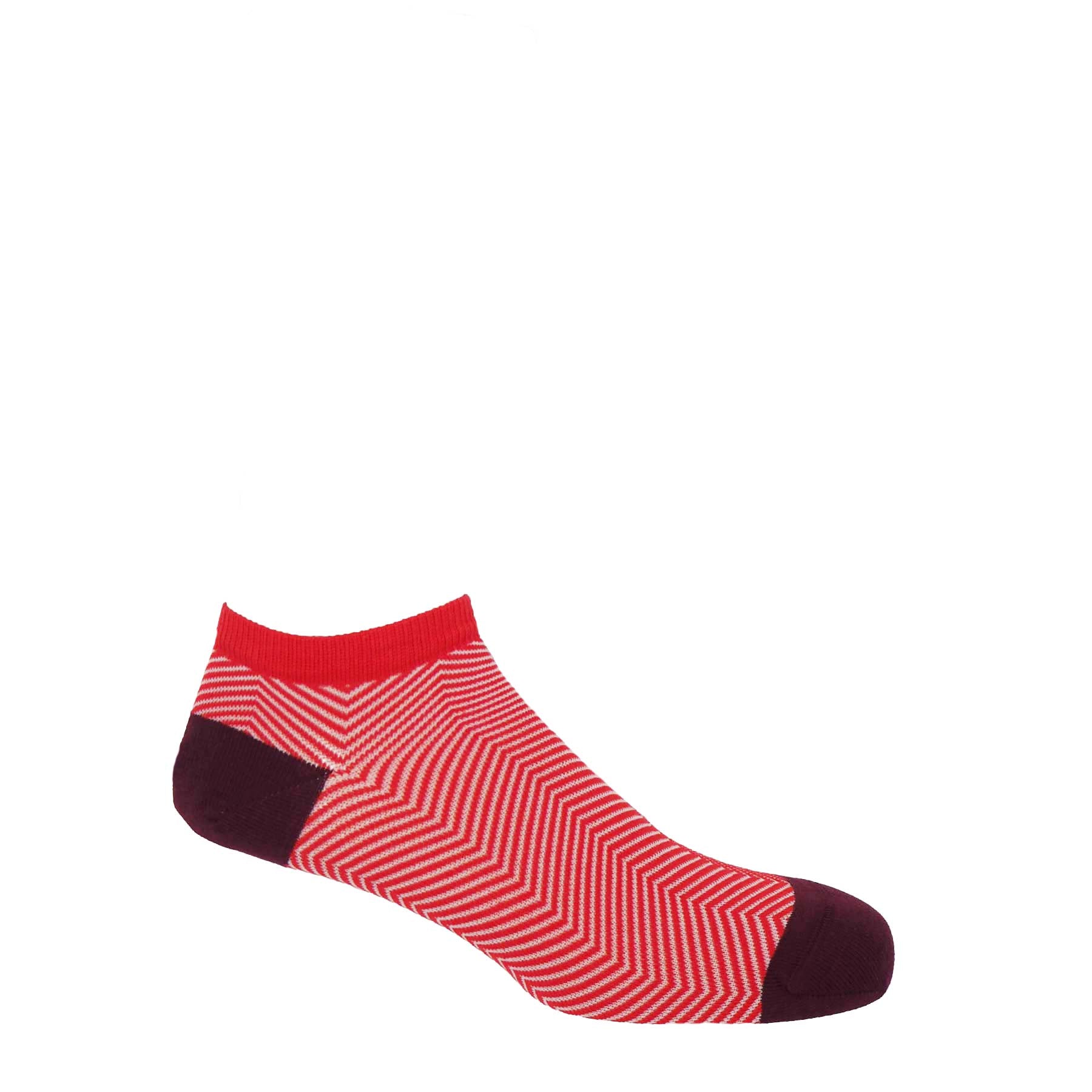 Lux Taylor Men's Trainer Socks - Red by Peper Harow