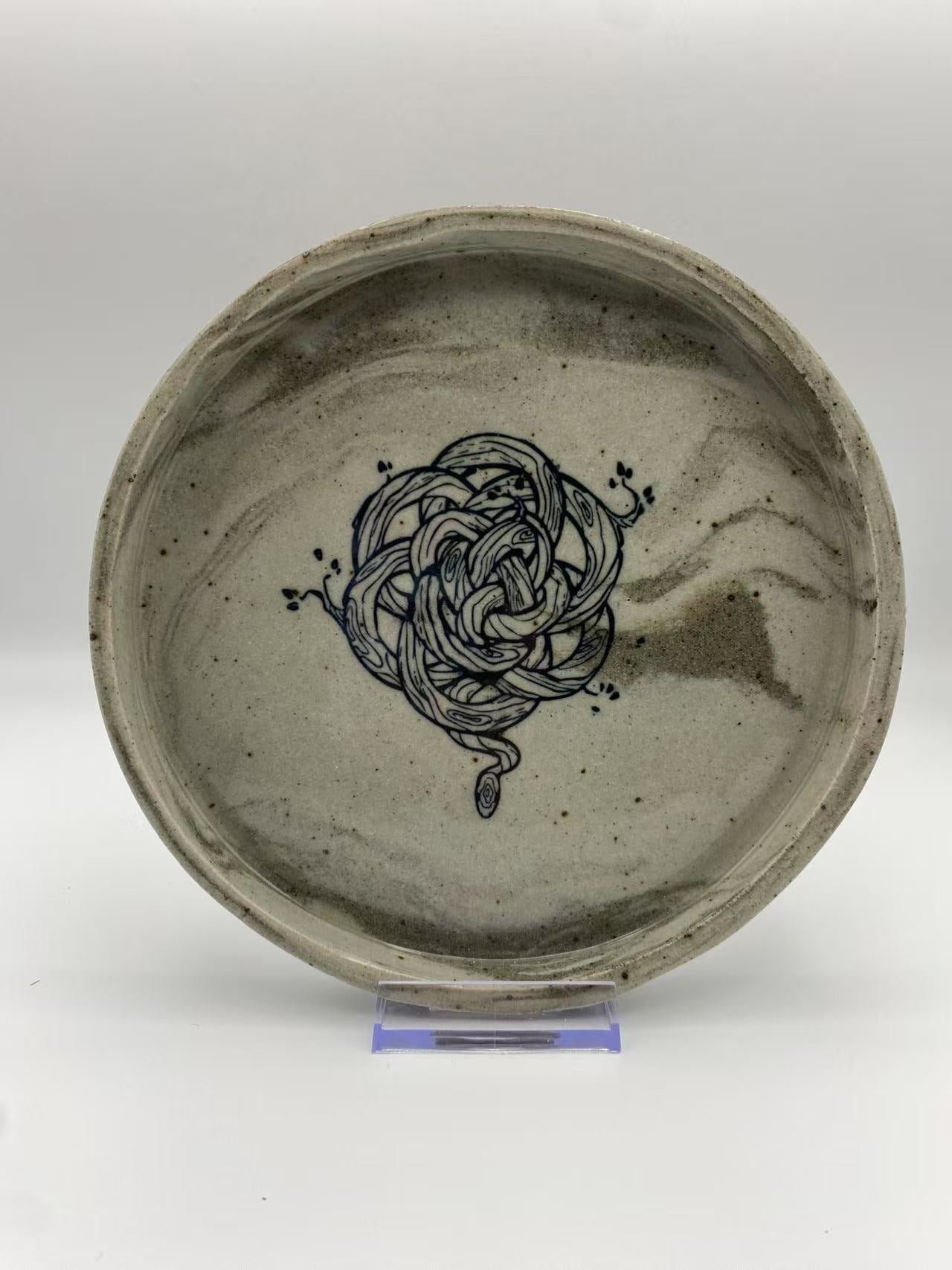Year of the Snake Marbled Ceramic Plate DAWANG x Zhuology Ceramics by DAWANG