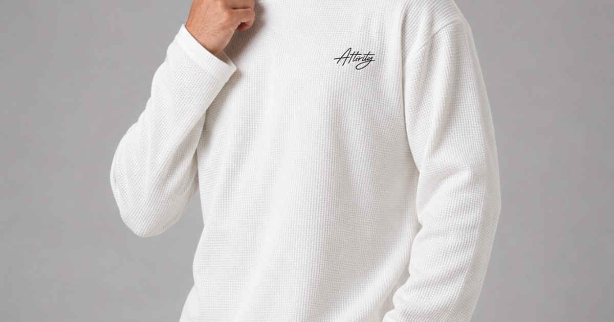 Core Waffle Full Sleeve — Off-White by Attirity
