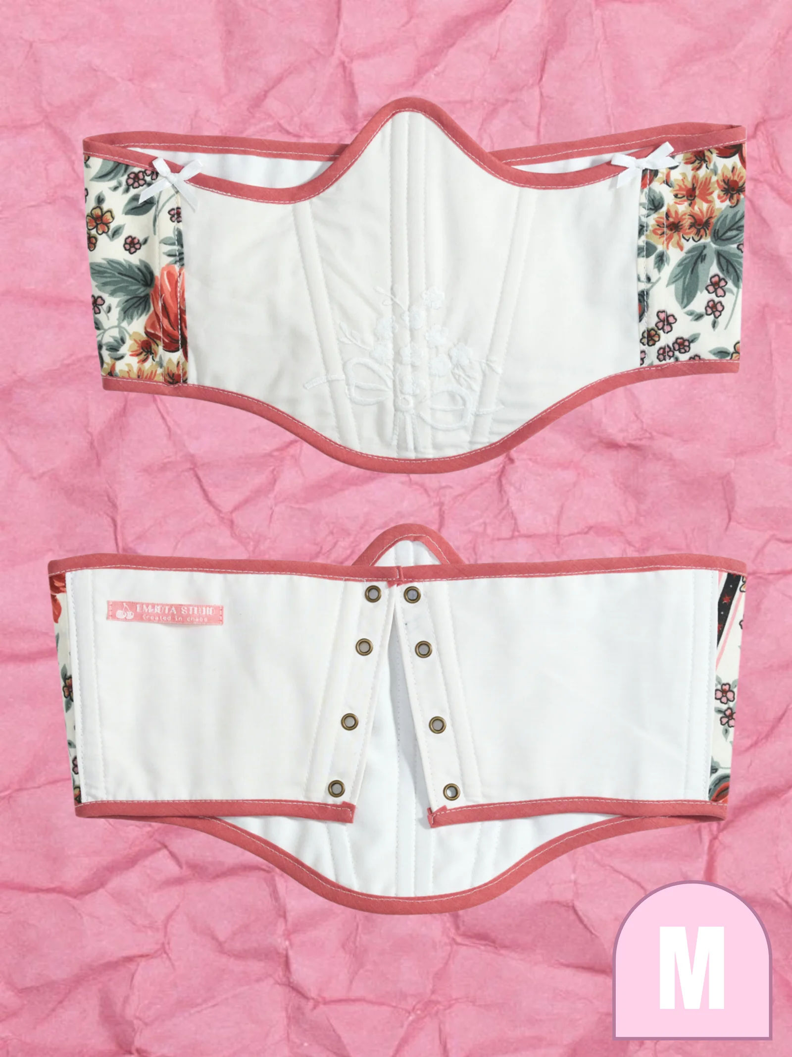 Coquette Roses Underbust Corset by Emjota Studio