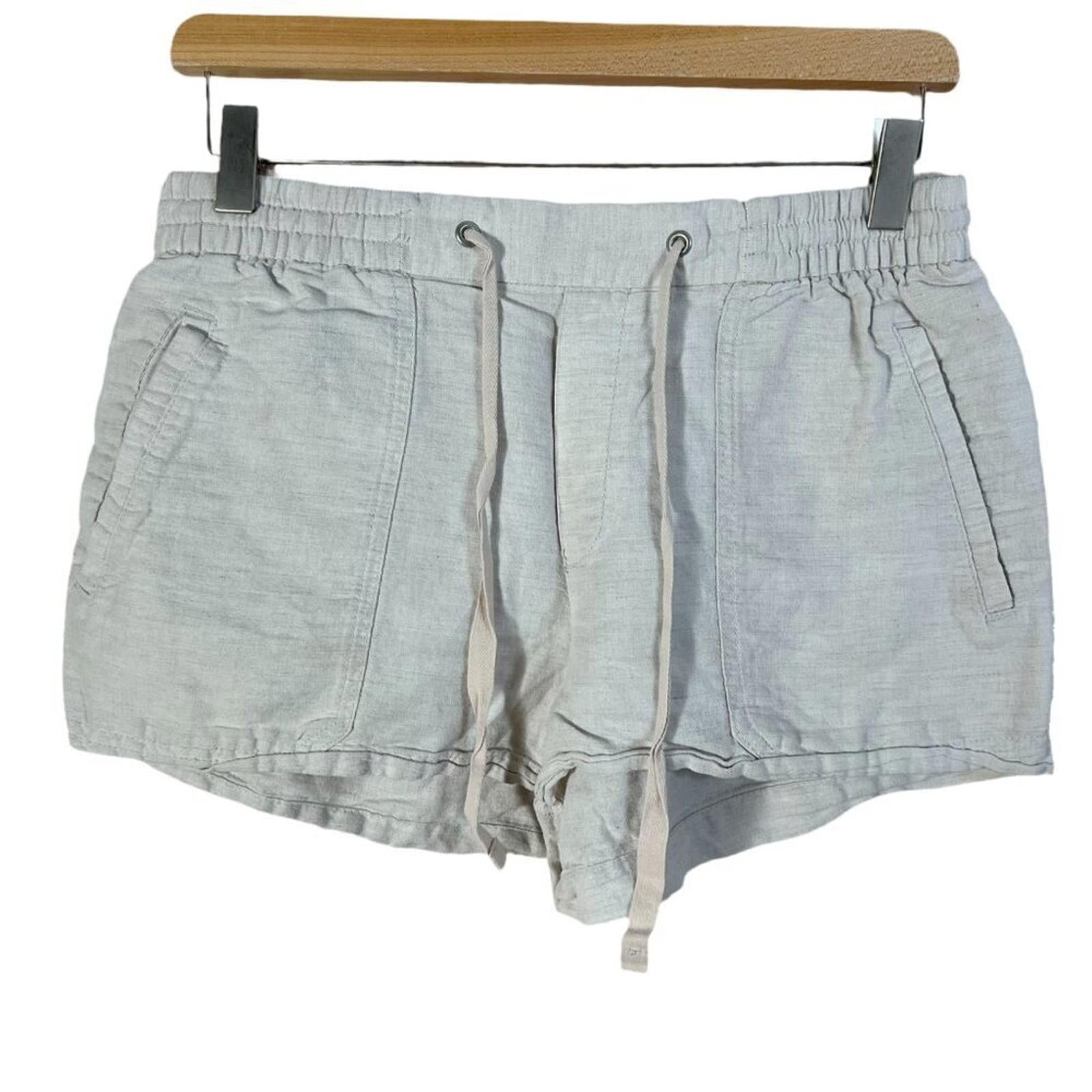 GAP Cream Linen Blend Drawstring Waist Shorts Women's Size S by Hot Girl Secondhand