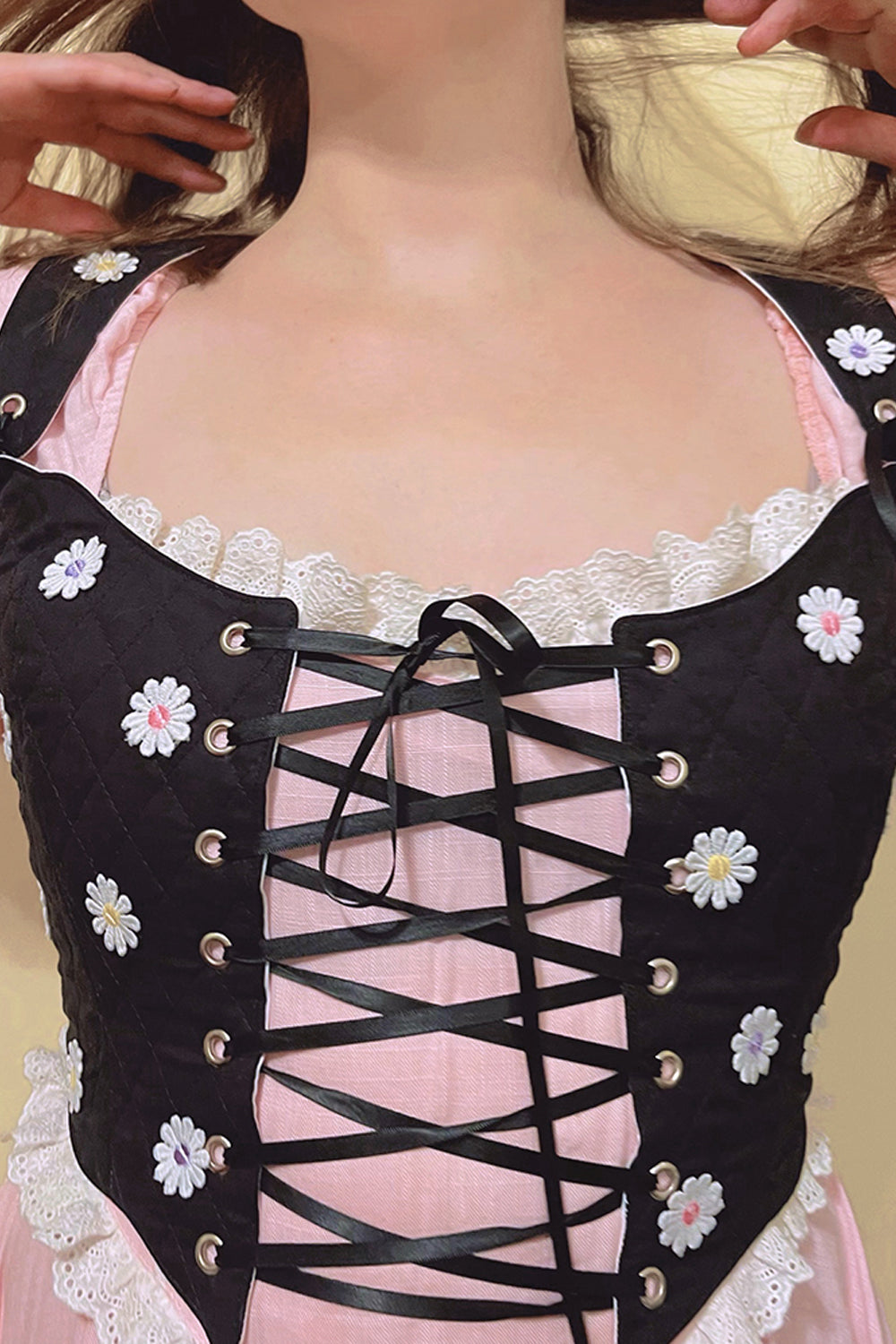 Lunar Daisy Maiden Corset Top by Miss Candyholic