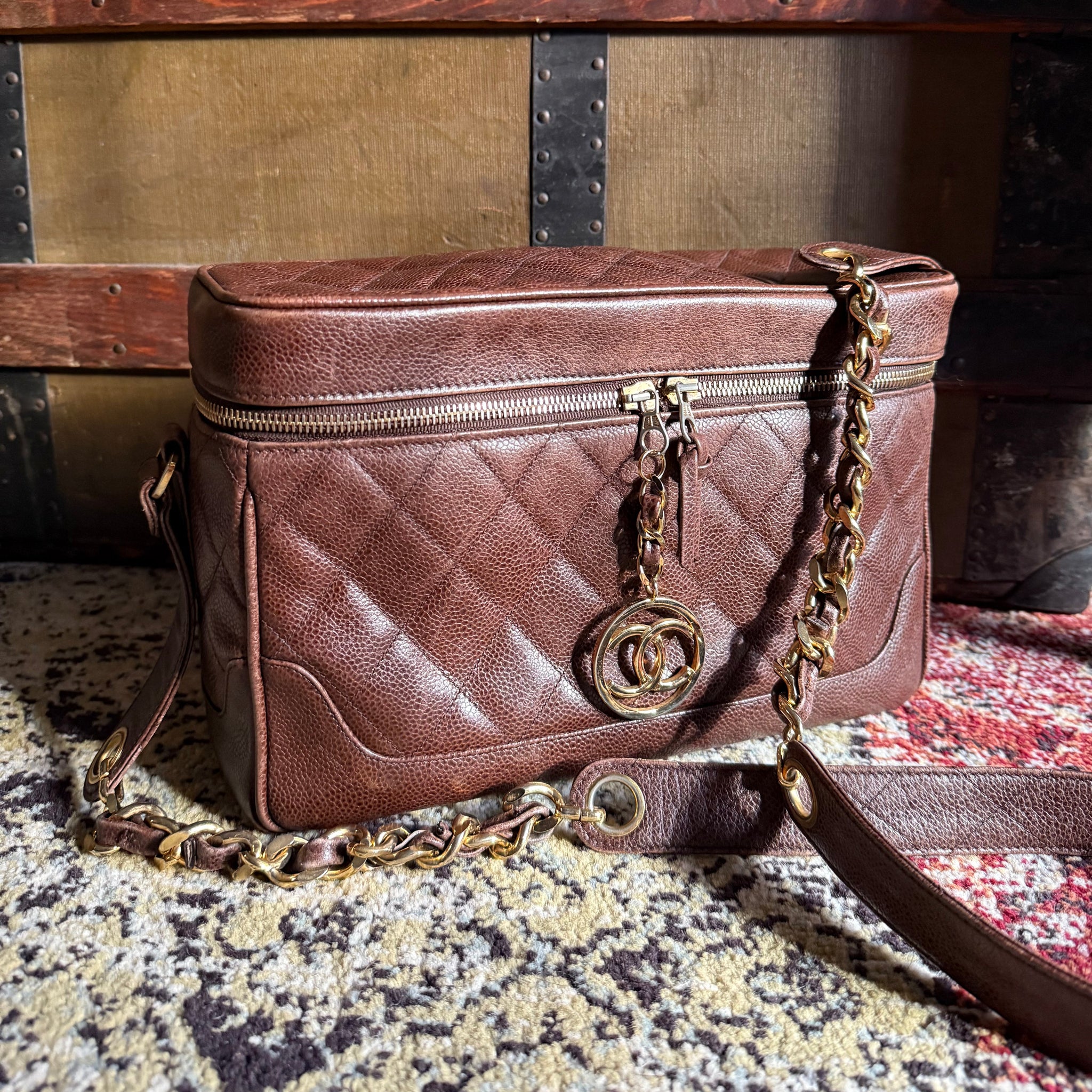 Chanel Vintage Caviar Camera Bag by The Vintage New Yorker