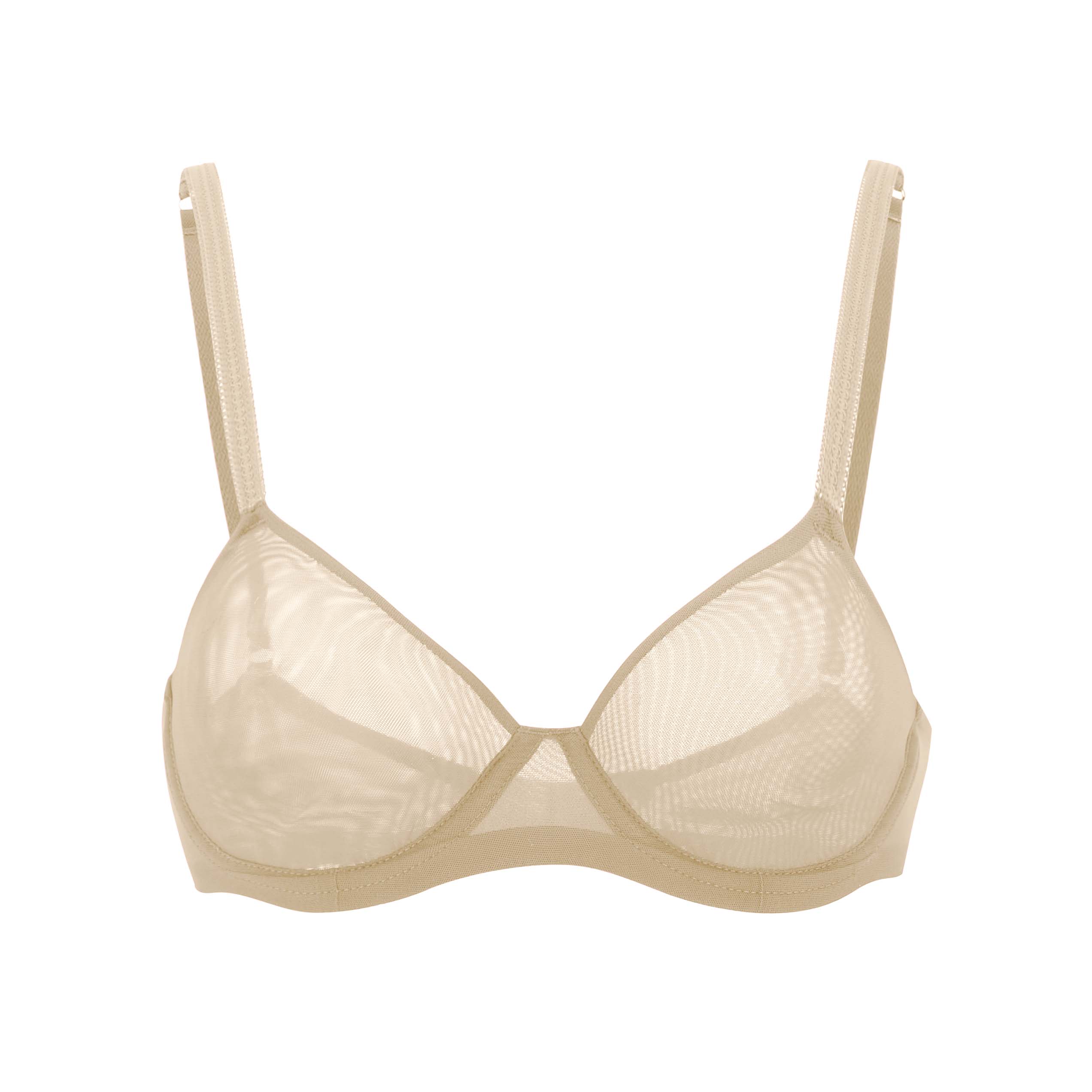 Julie Molded Mesh Underwire T-Shirt Bra in Nude | Amour d'Agnette Lingerie by Amour d'Agnette