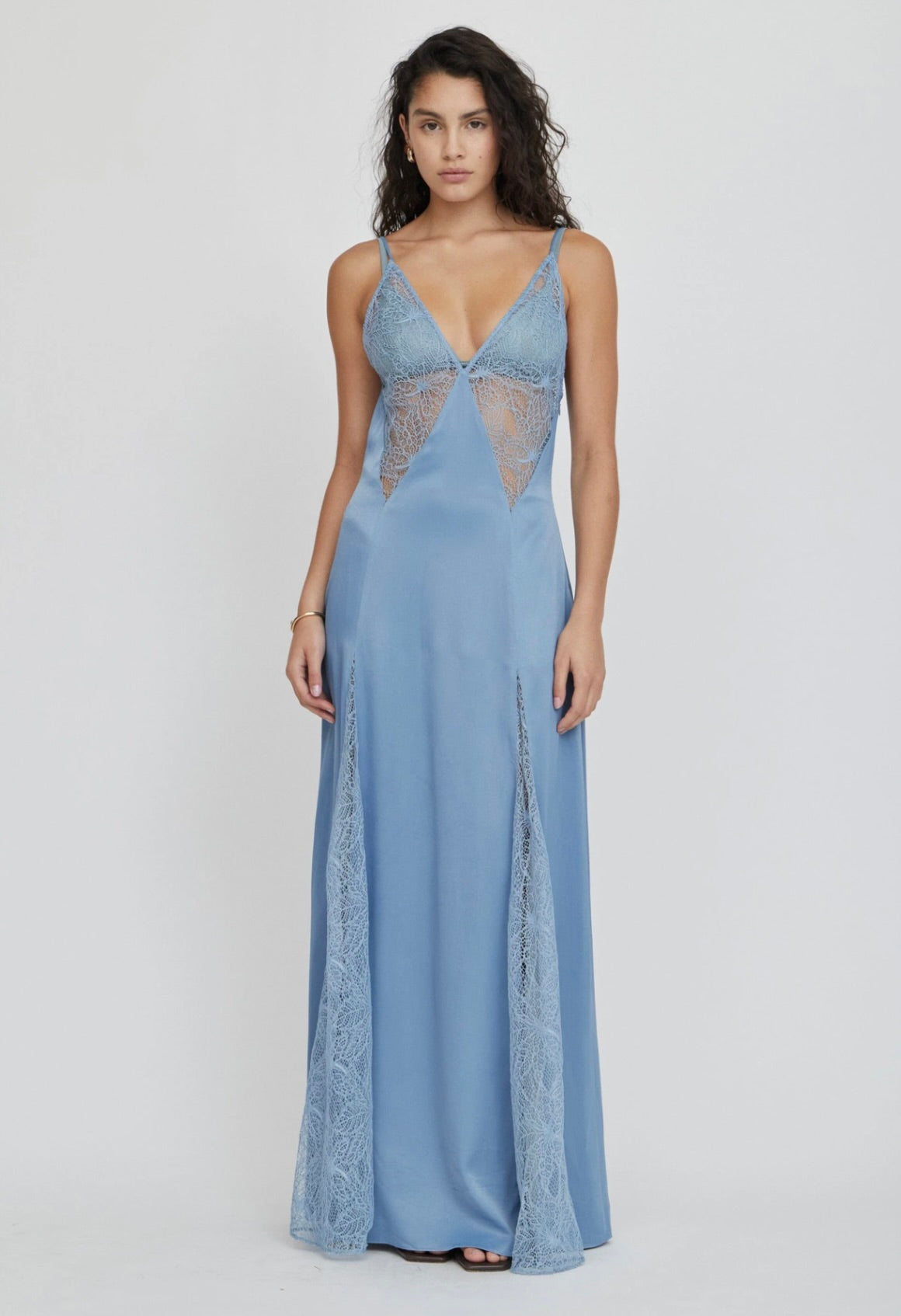 THIRD FORM Inhale Panel Slip Dressi in Tide by Sierra Deene